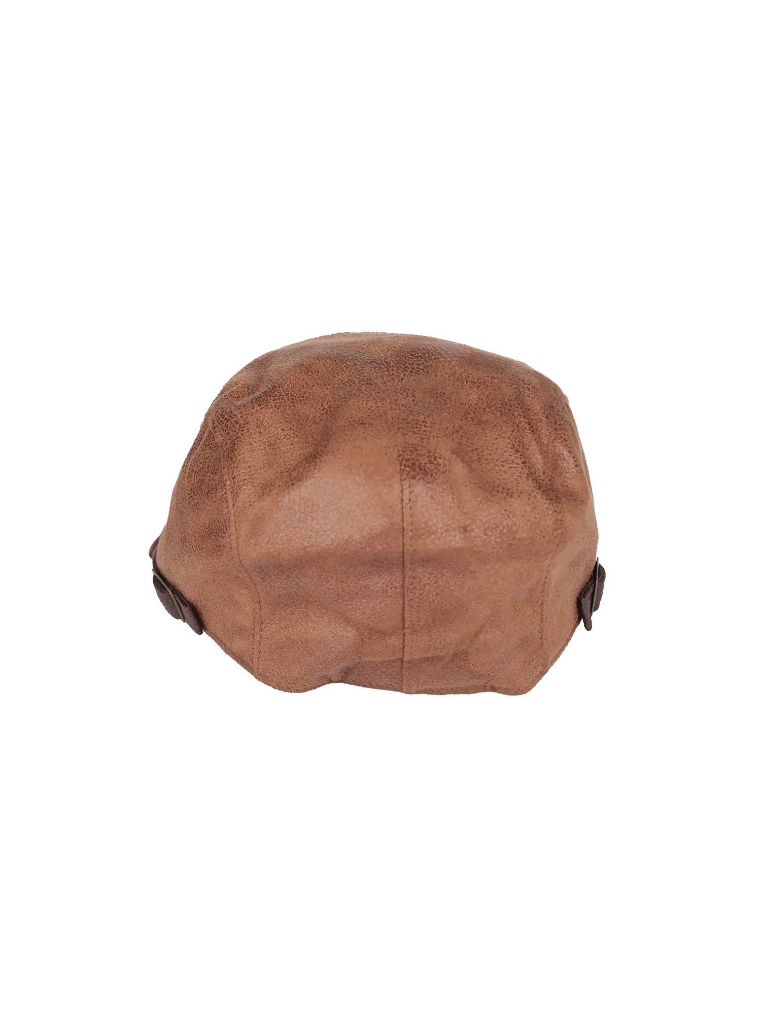 Men's Vintage Faux-Leather Flat Cap IL514 - Image 15