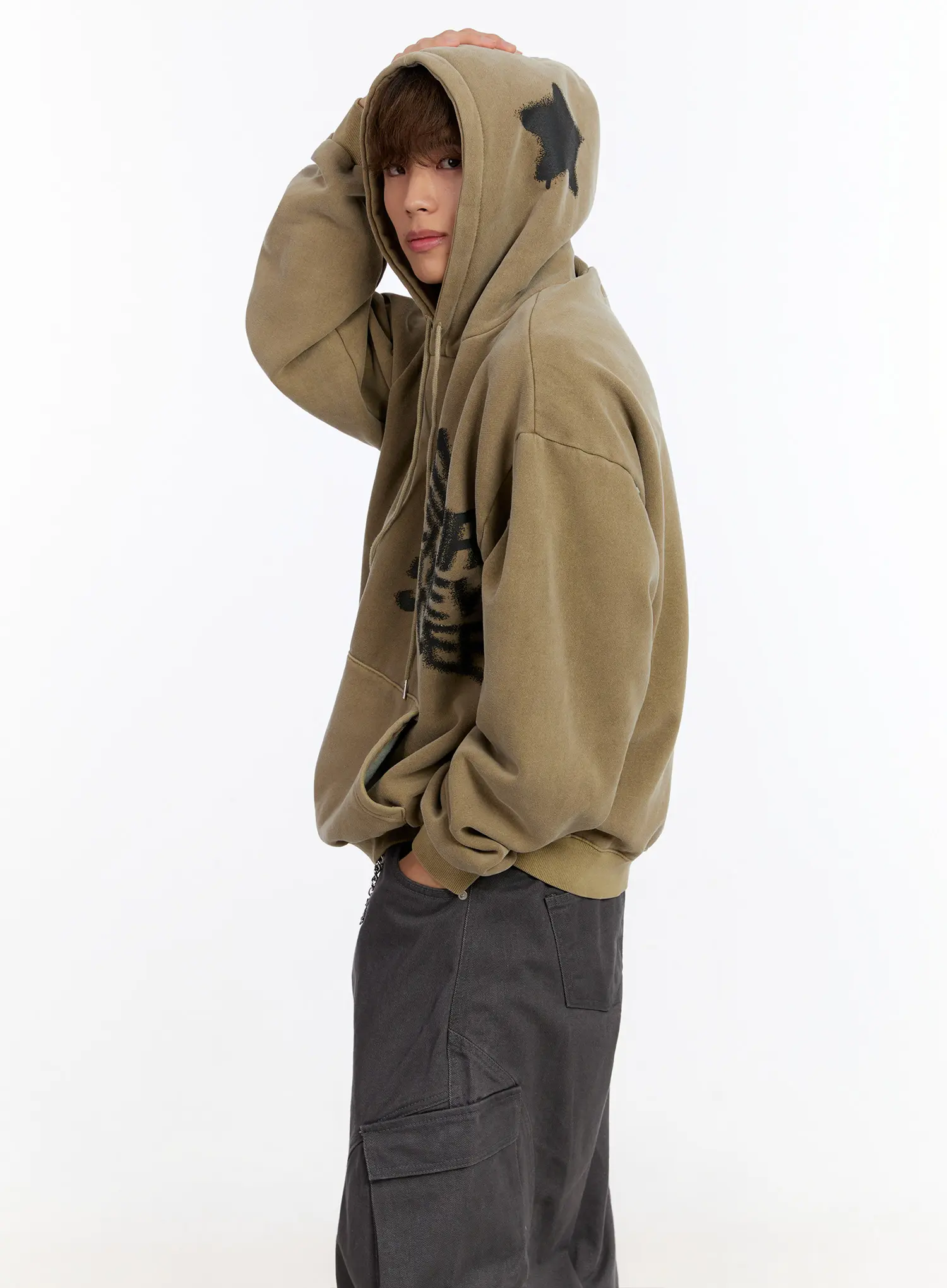 Men's Vintage Graphic Hoodie IN528 - Image 2