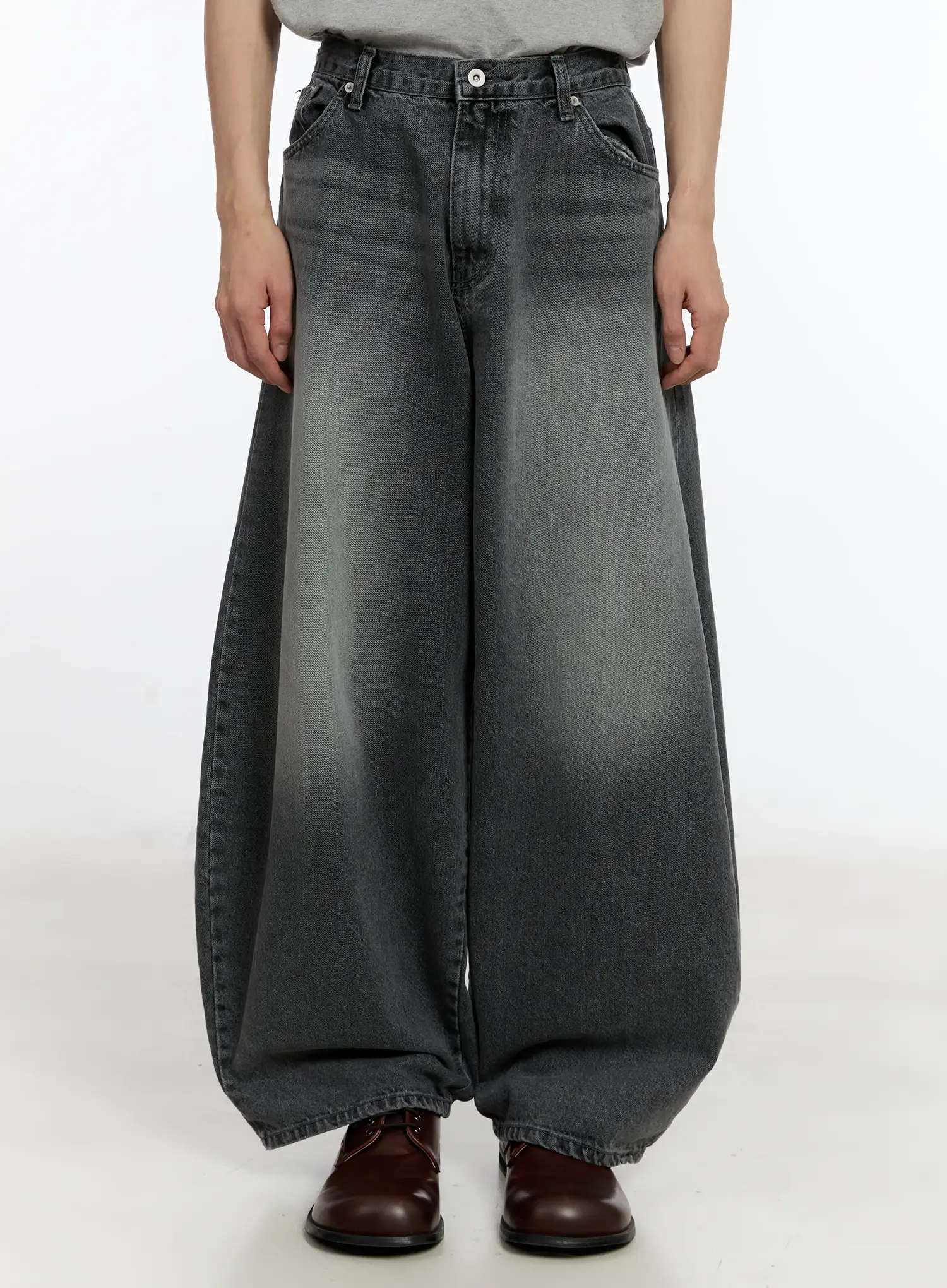 Men's Vintage Wash Baggy Jeans ID502