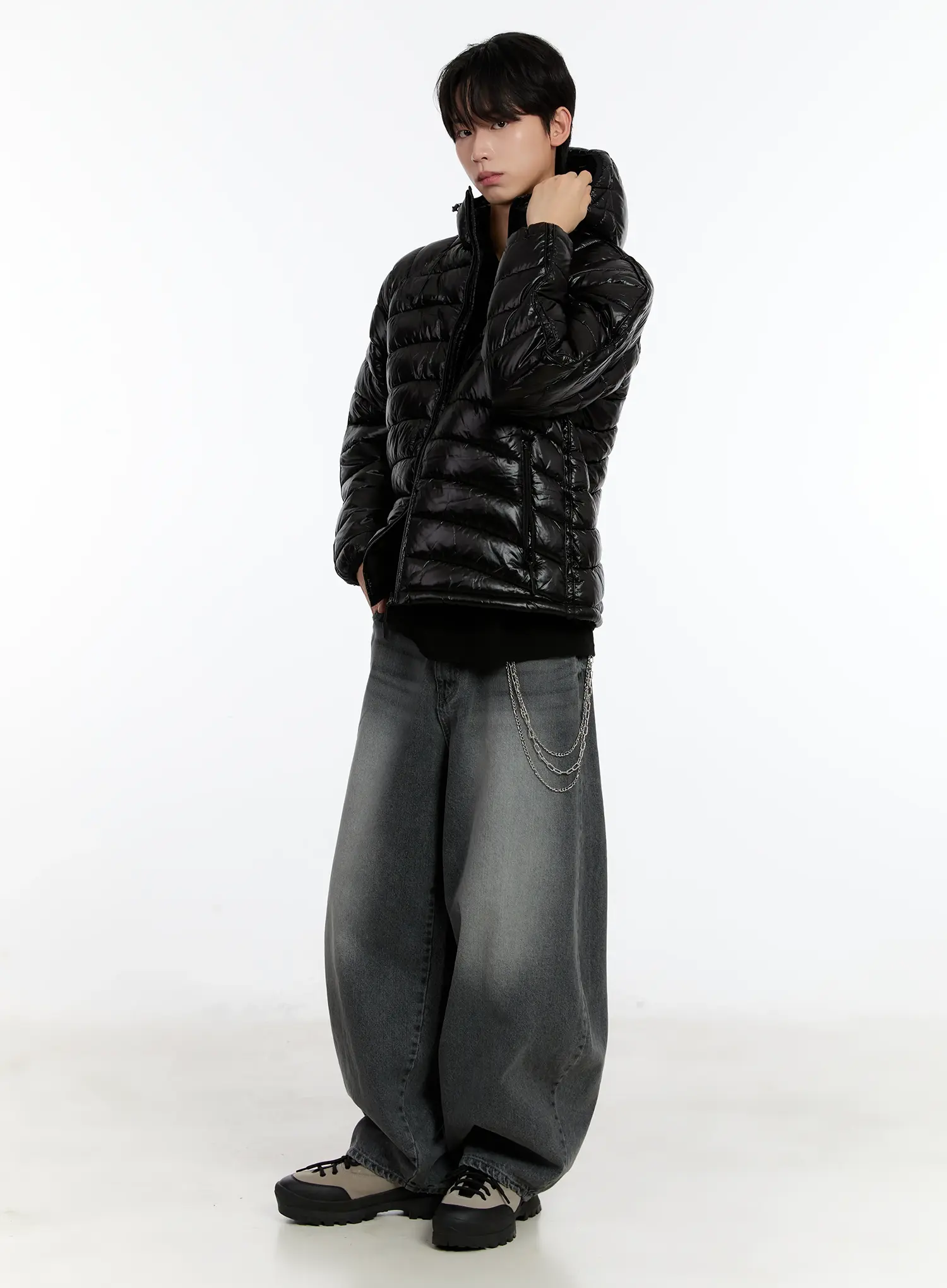 Men's Vintage Wash Baggy Jeans ID502 - Image 2