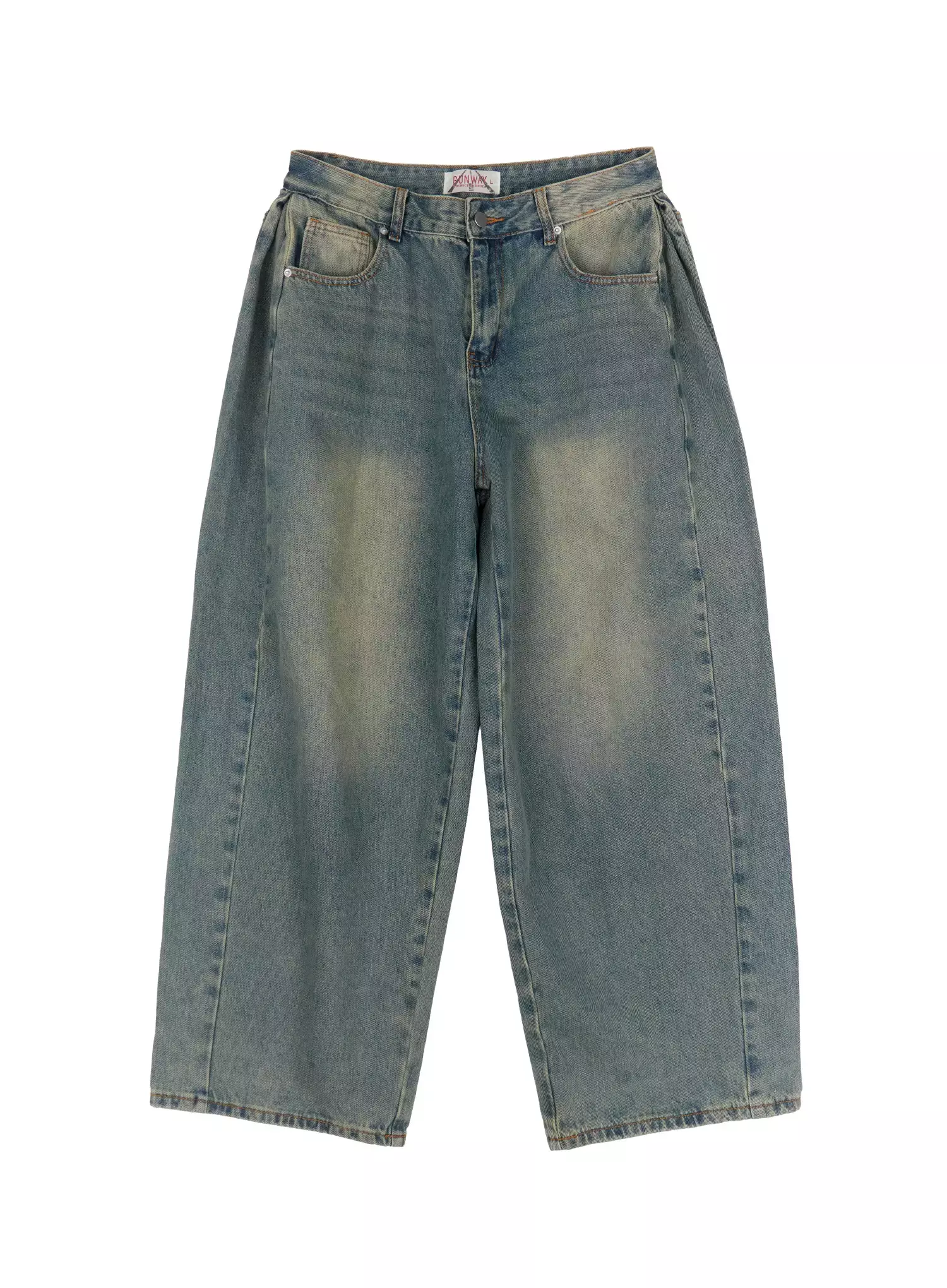 Men's Vintage Wash Side Point Jeans IN525 - Image 17