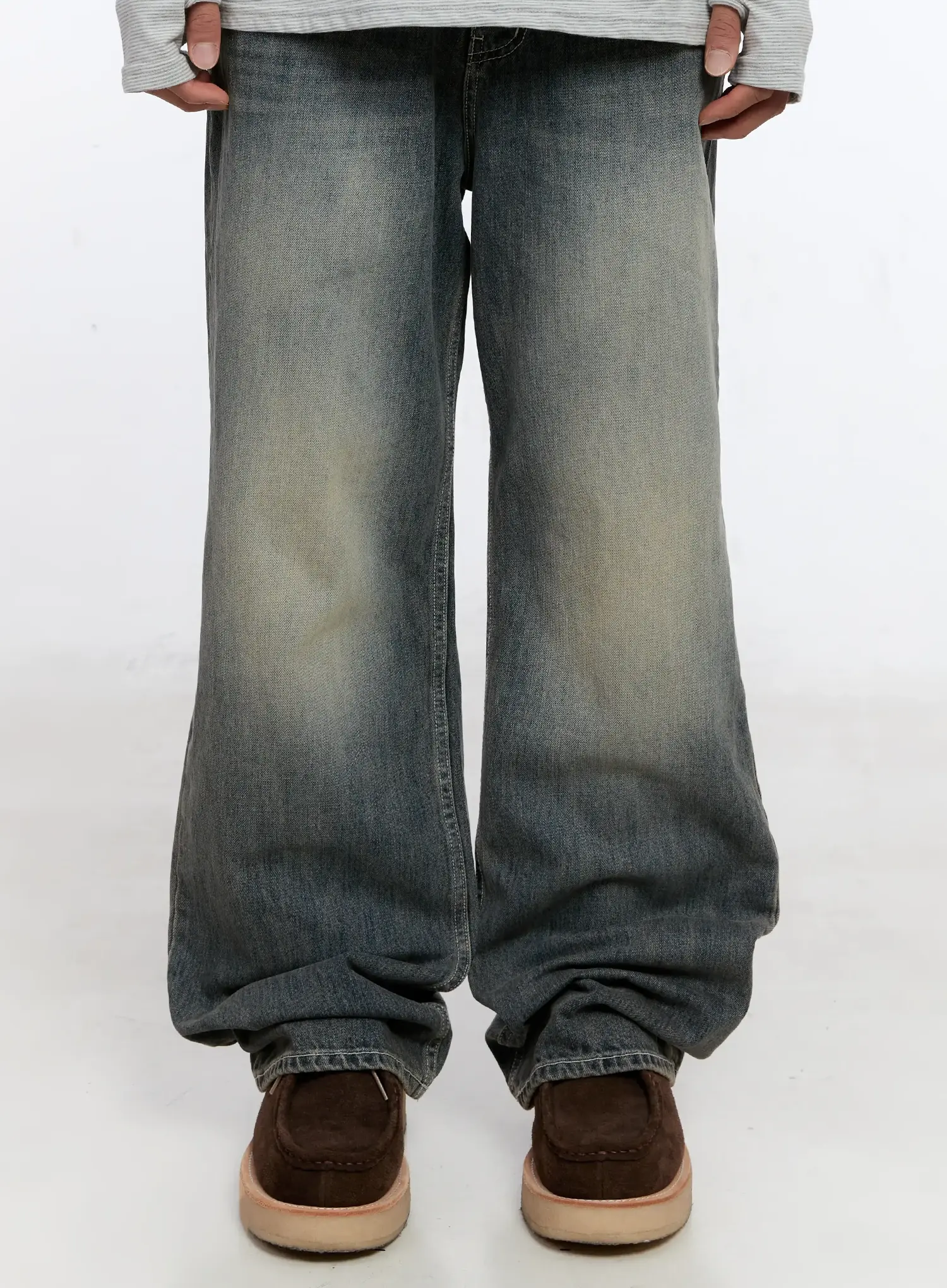Men's Vintage Washed Denim Jeans IN512