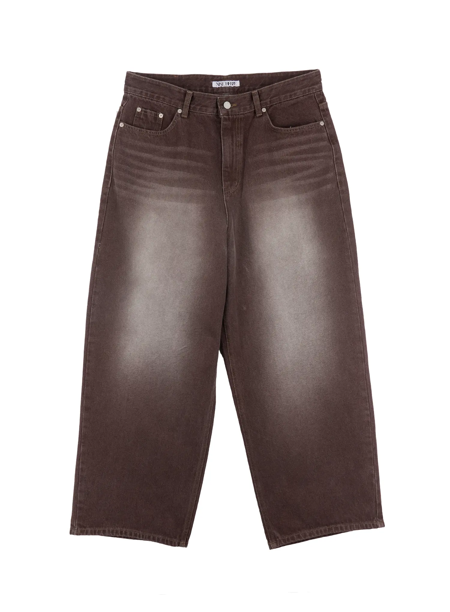 Men's Vintage Washed Wide Leg Jeans IF510 - Image 10