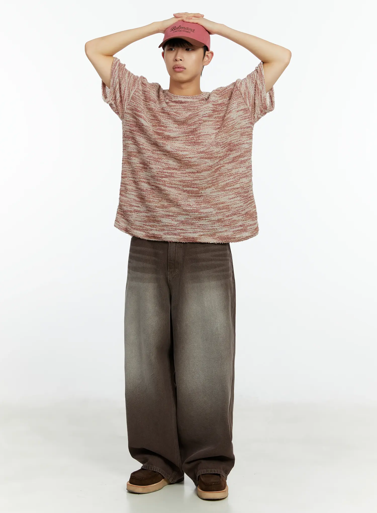 Men's Vintage Washed Wide Leg Jeans IF510 - Image 8