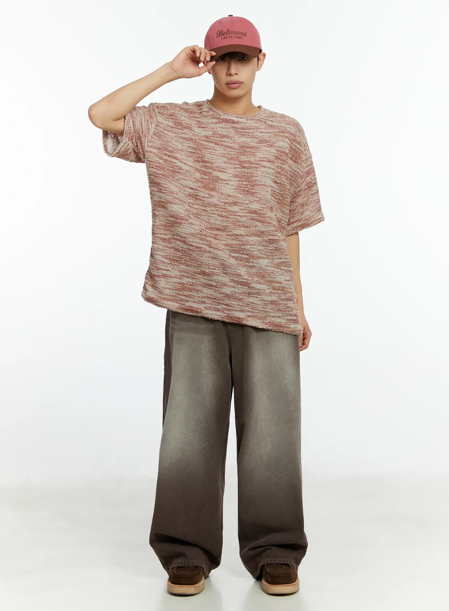 Men's Vintage Washed Wide Leg Jeans IF510 - Image 9