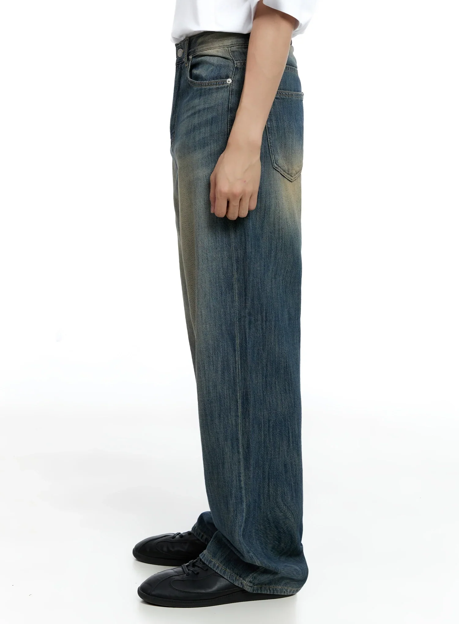 Men's Vintage Wide-Leg Jeans IG520 - Image 6