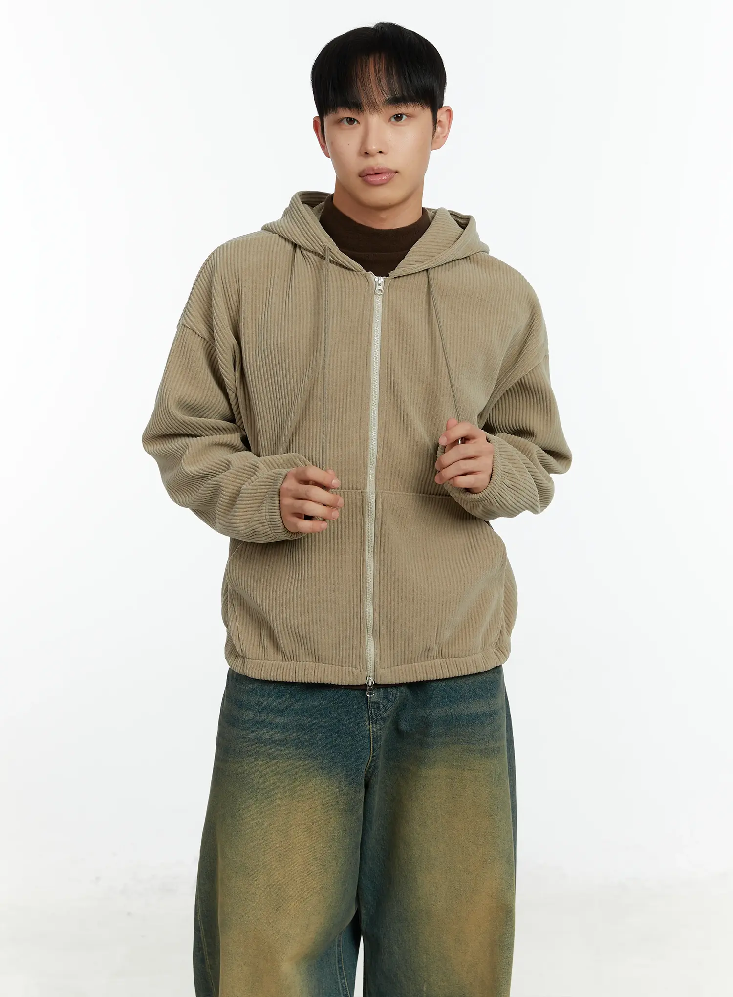 Men's Warm Fleece Mock Neck Pullover IF510 - Image 10