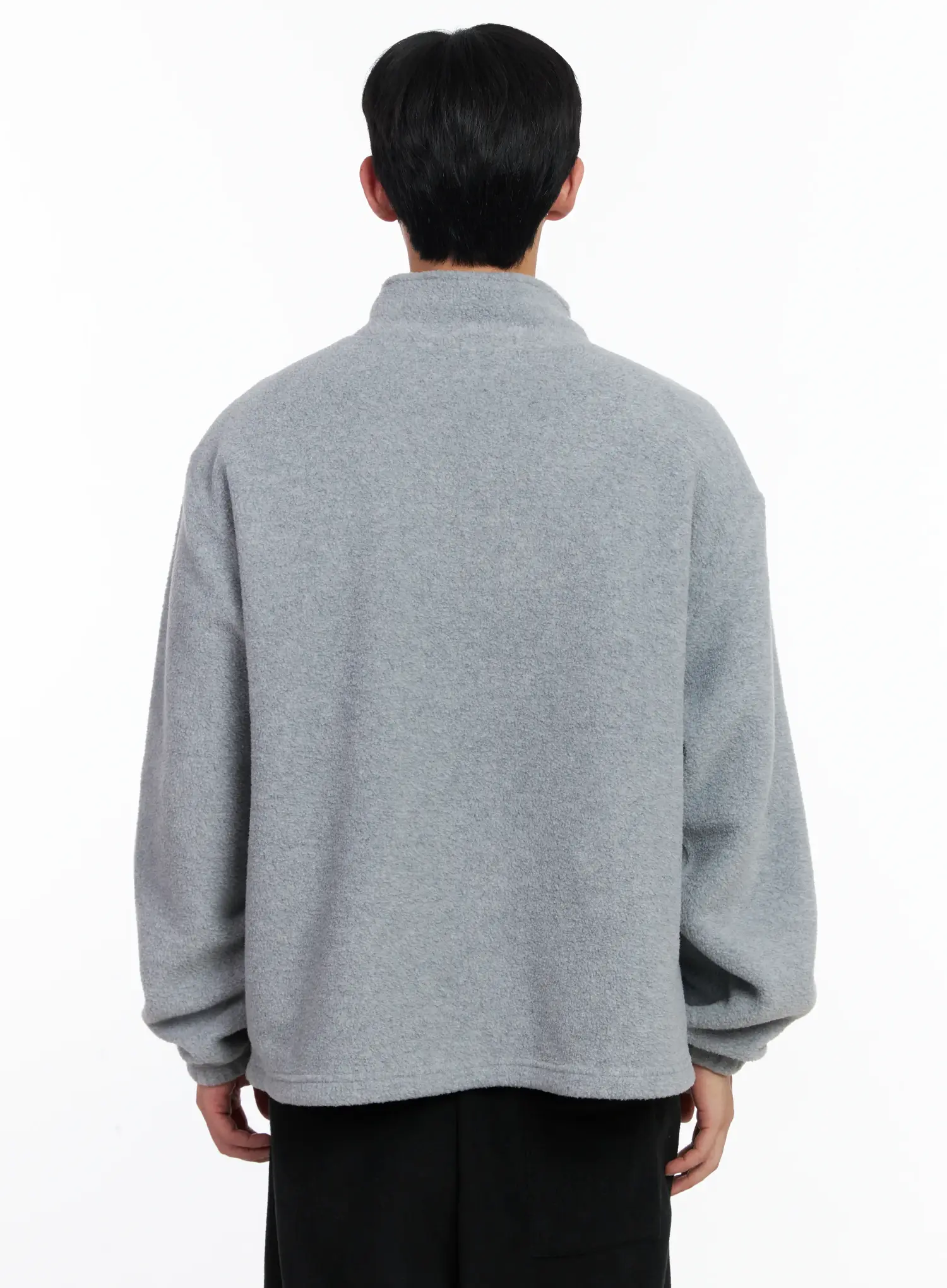 Men's Warm Fleece Quarter-Zip Sweatshirt IJ521 - Image 5