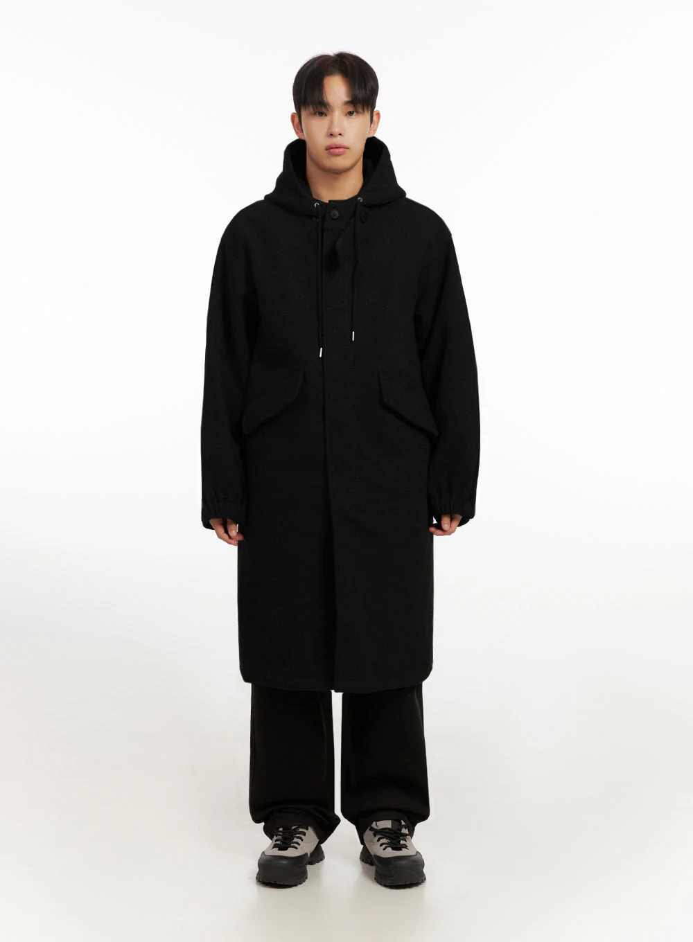 Men's Warm Wool Zip-Up Hooded Coat ID413 - Image 11
