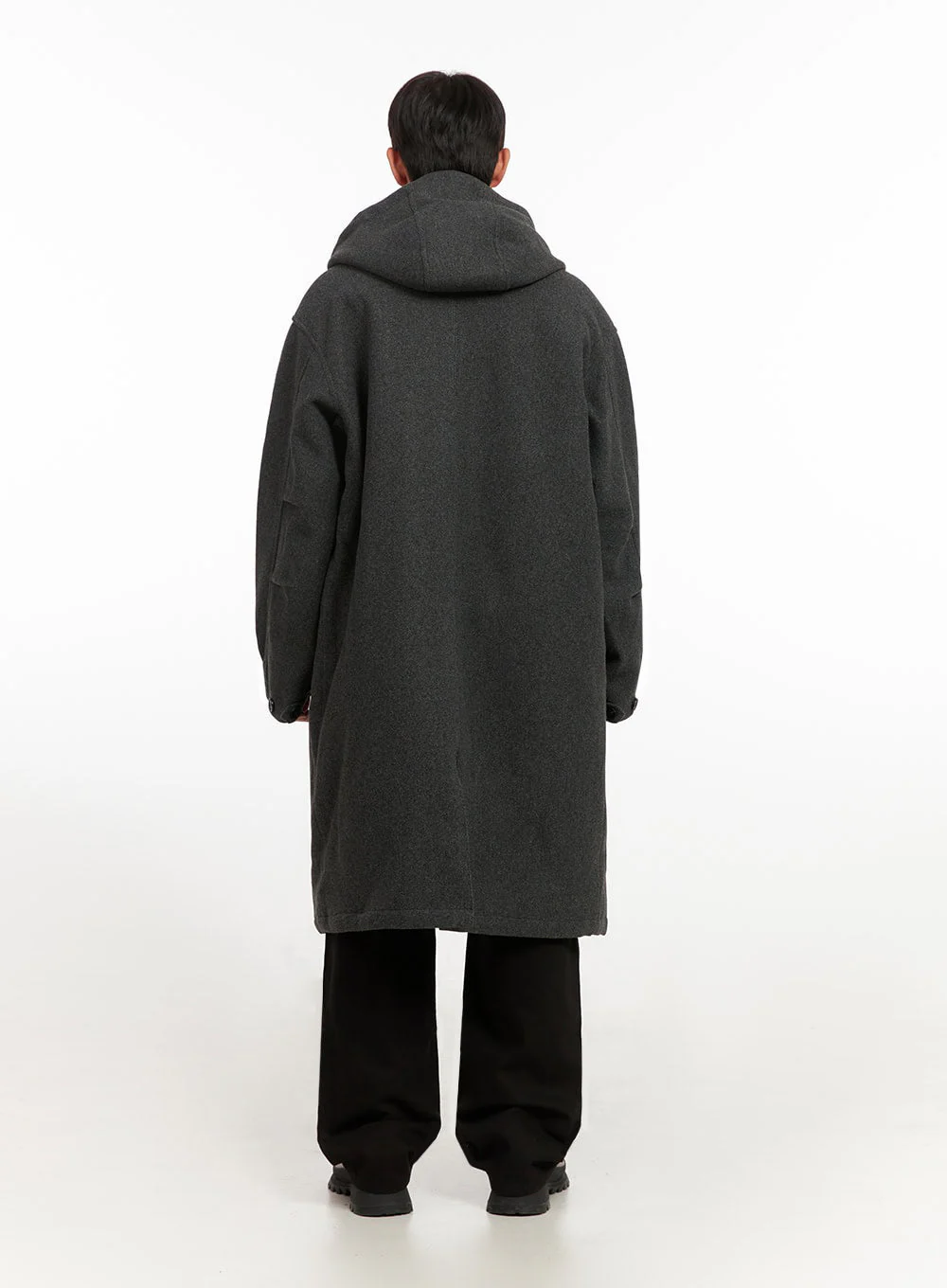 Men's Warm Wool Zip-Up Hooded Coat ID413 - Image 8
