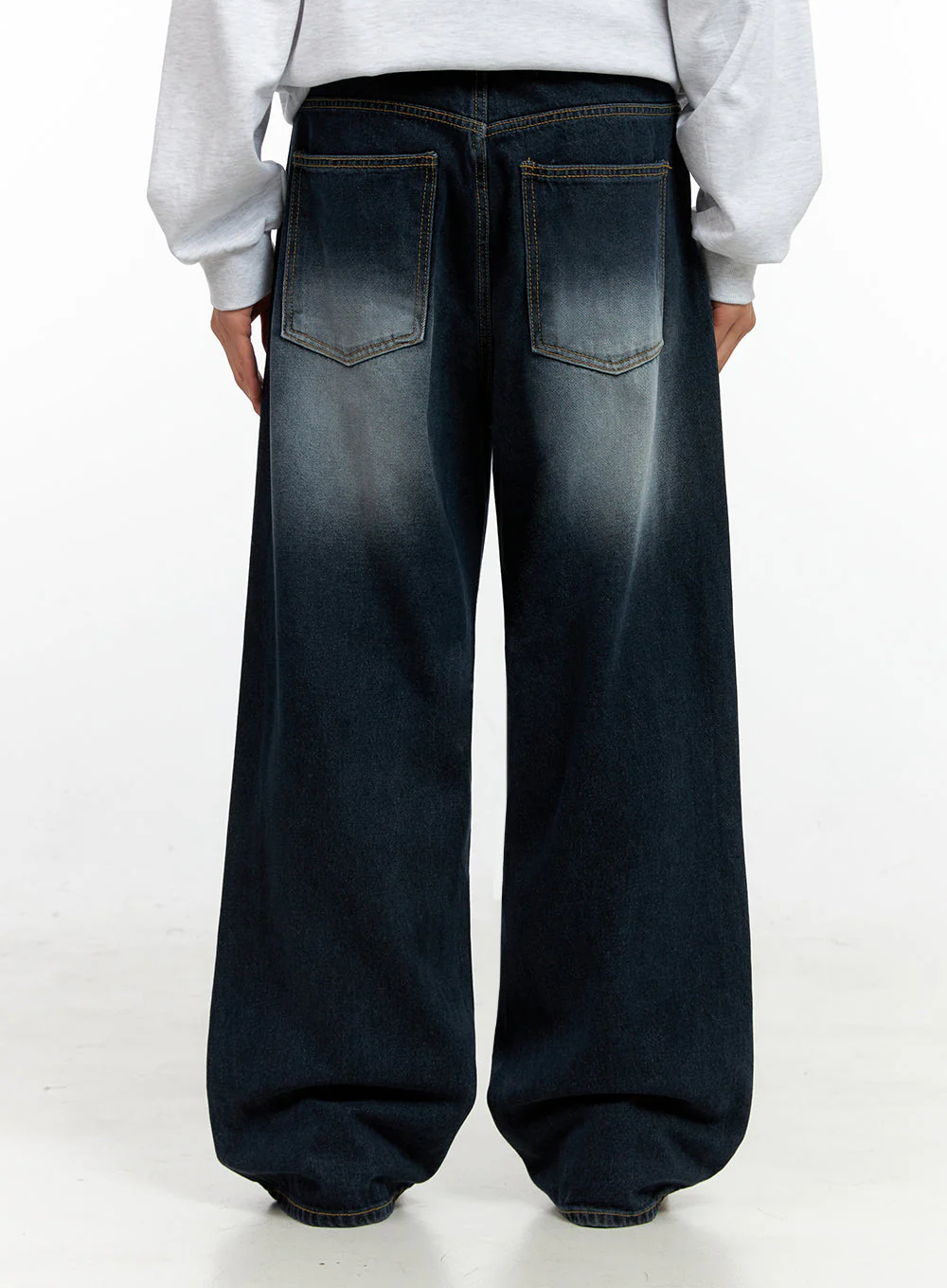 Men's Washed Denim Jeans IN411 - Image 5