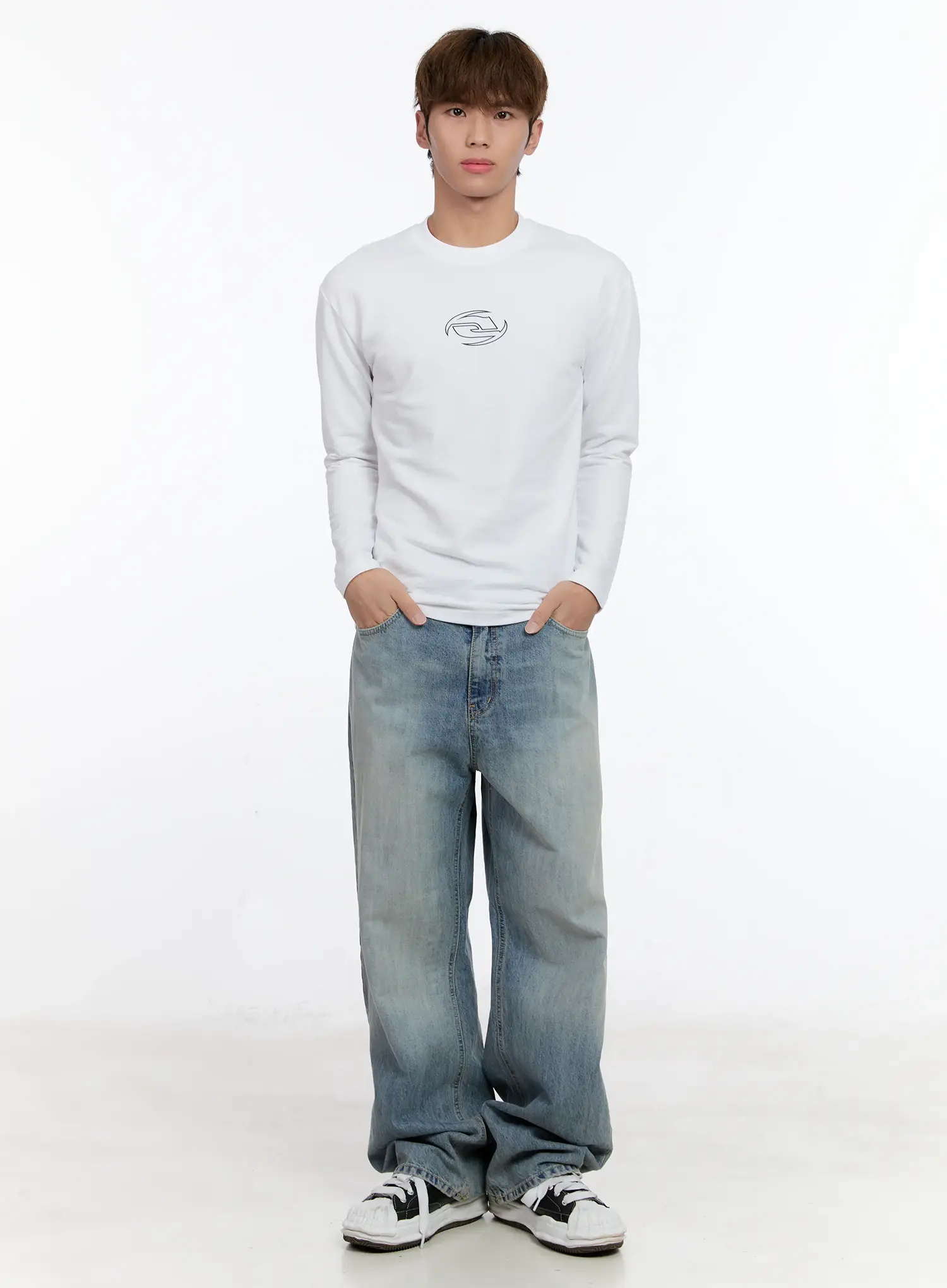 Men's Washed Denim Jeans IN512 - Image 7