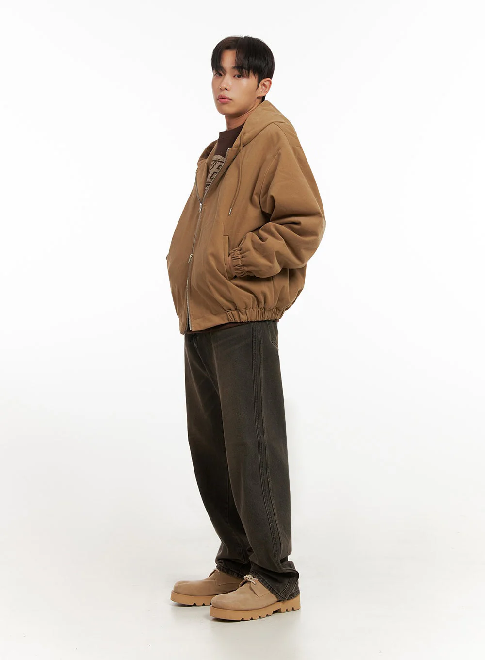 Men's Washed Denim Wide Fit Jeans ID413 - Image 3