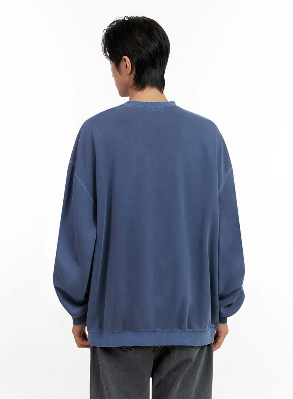 Men's Washed Graphic Sweatshirt IN401 - Image 5