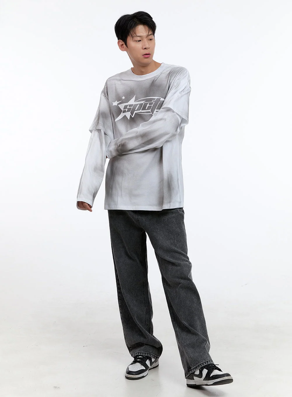 Men's Washed Jeans IG427 - Image 6