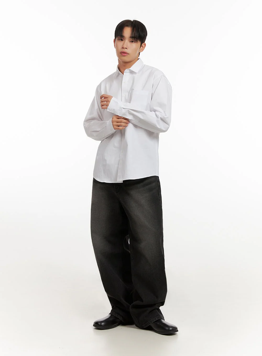Men's Washed Relaxed-Fit Jeans ID406 - Image 6