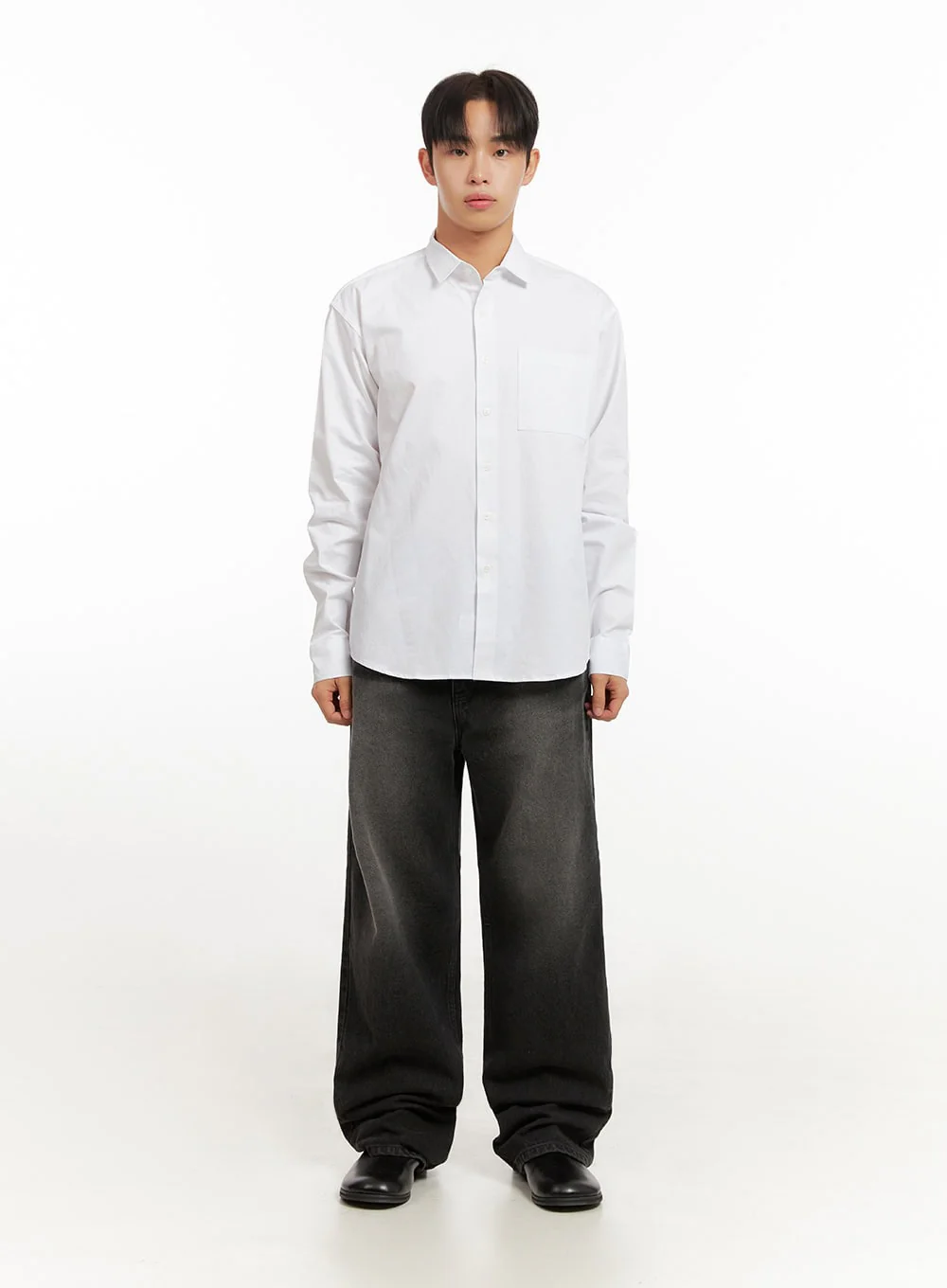 Men's Washed Relaxed-Fit Jeans ID406 - Image 7