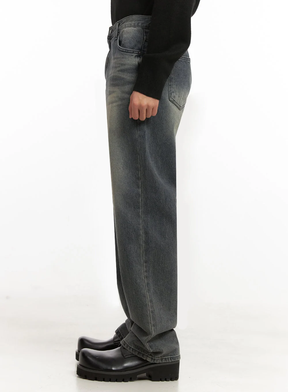 Men's Washed Straight-Leg Denim Jeans ID431 - Image 4