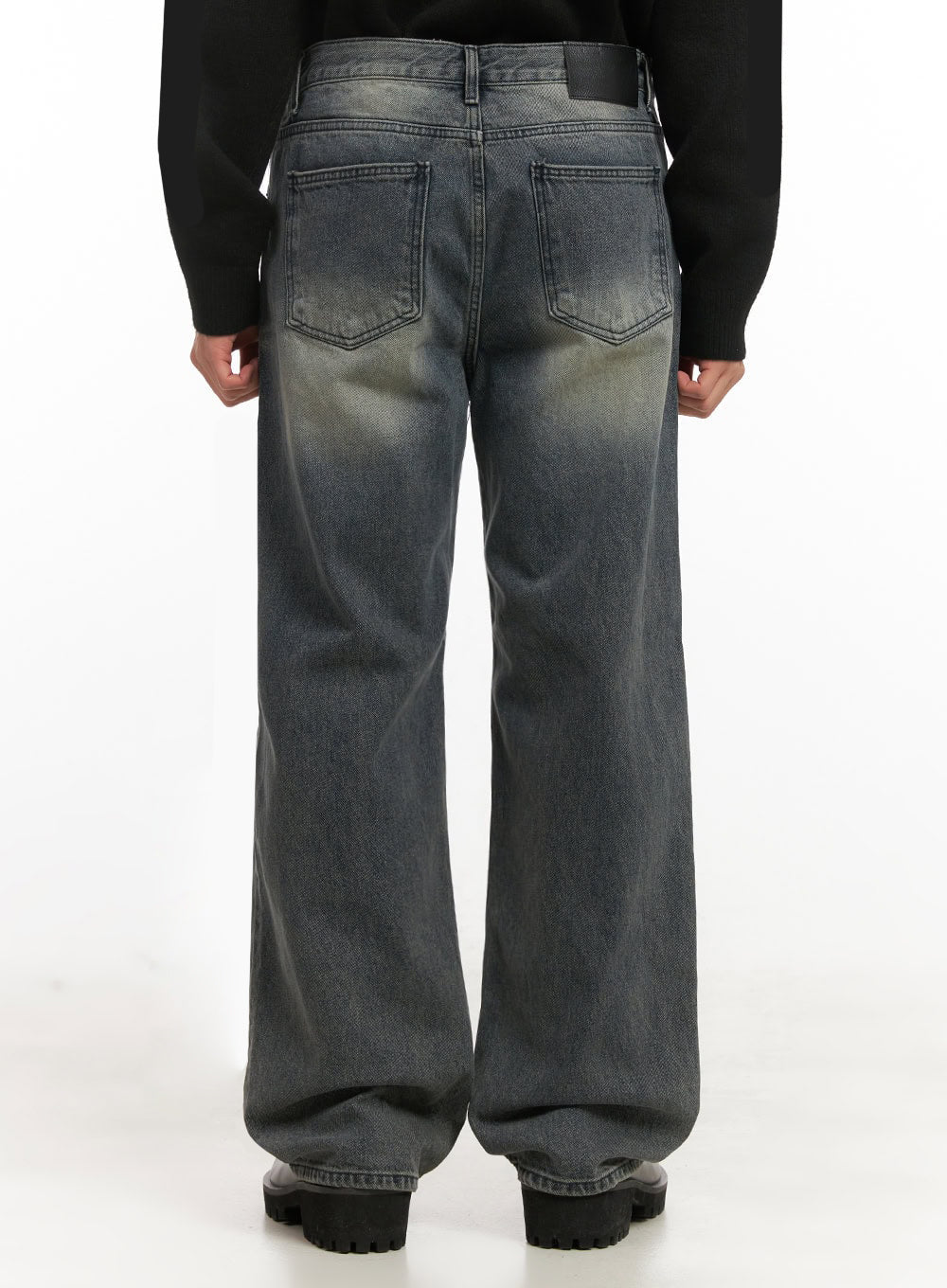 Men's Washed Straight-Leg Denim Jeans ID431 - Image 5