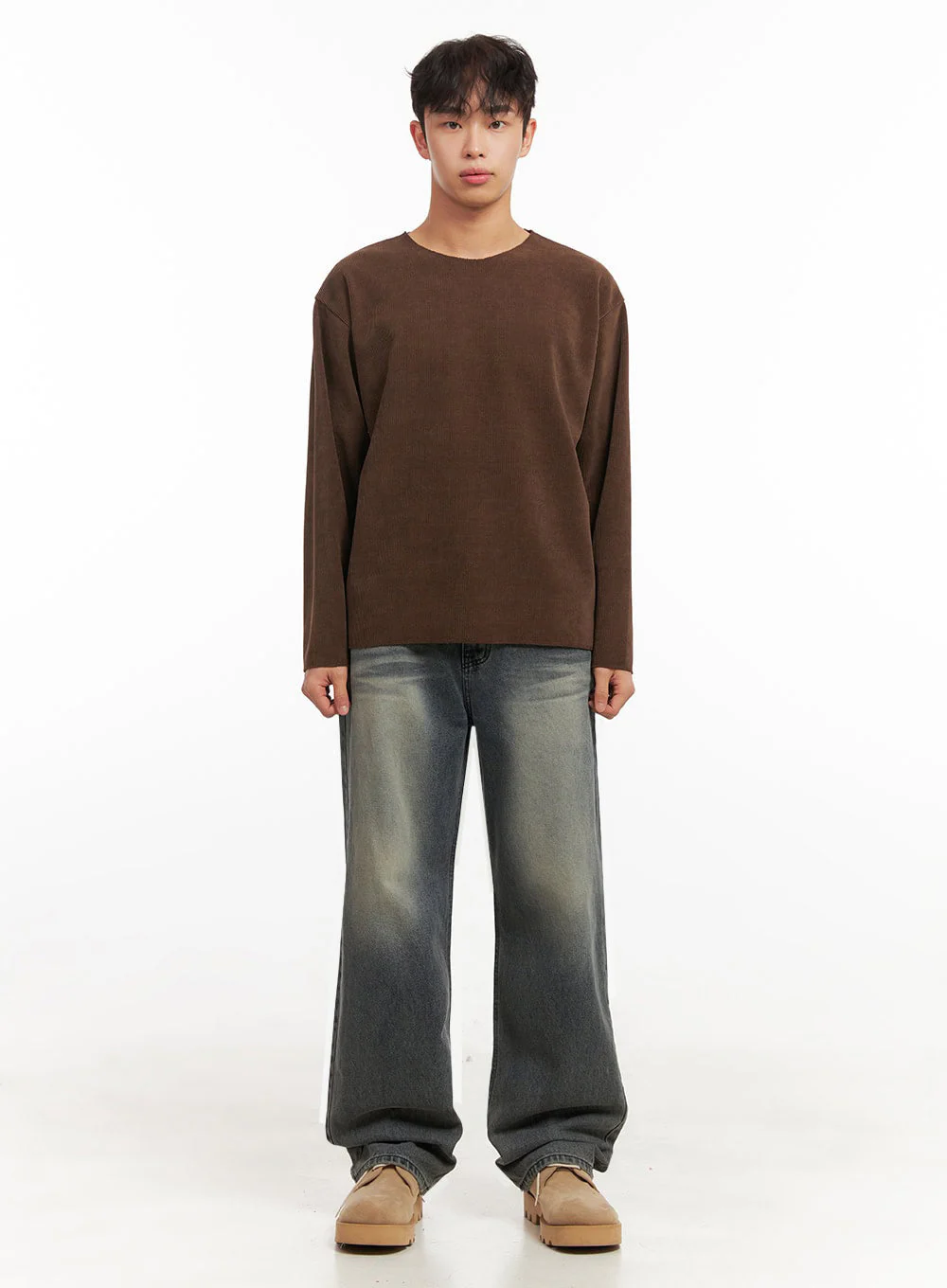 Men's Washed Straight-Leg Denim Jeans ID431 - Image 6
