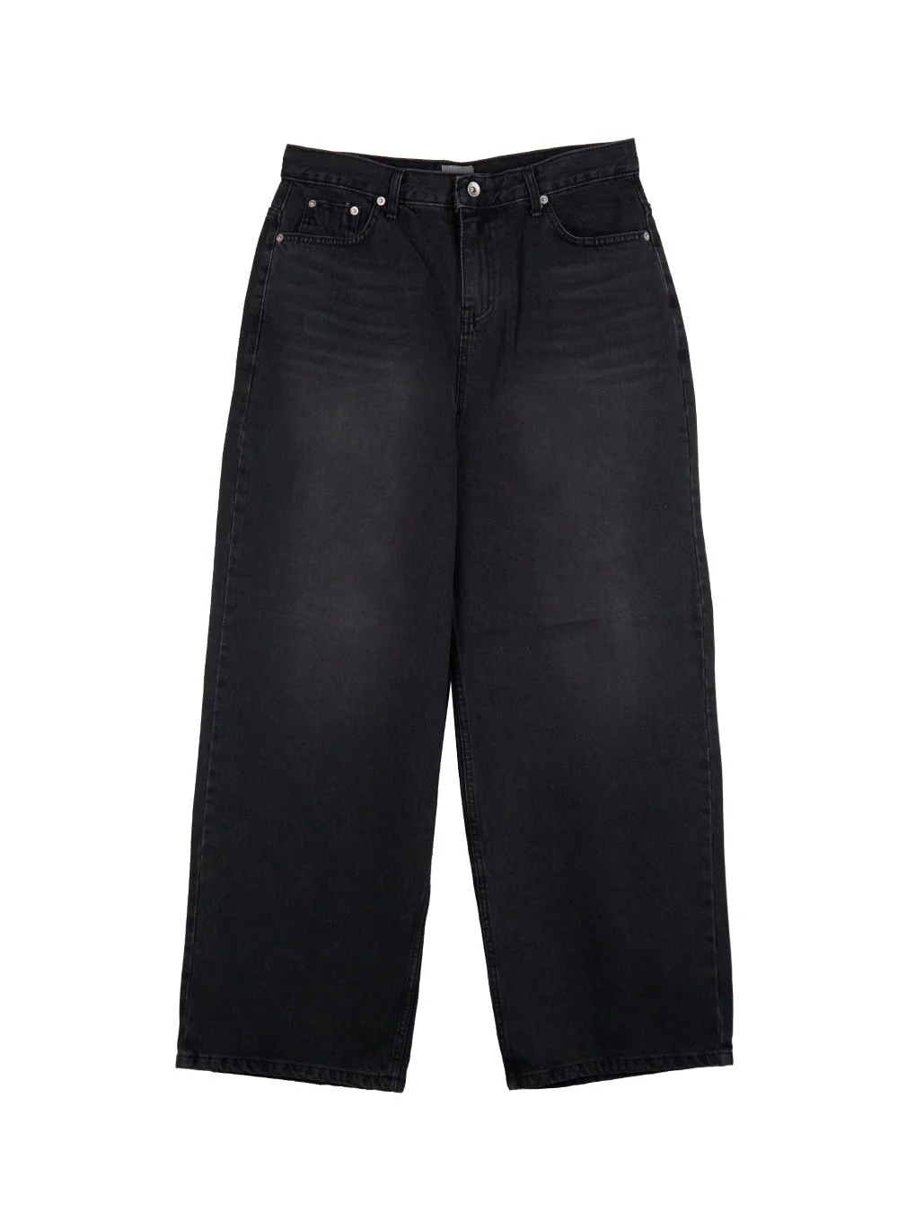 Men's Washed Wide-Fit Denim Jeans IJ517 - Image 10