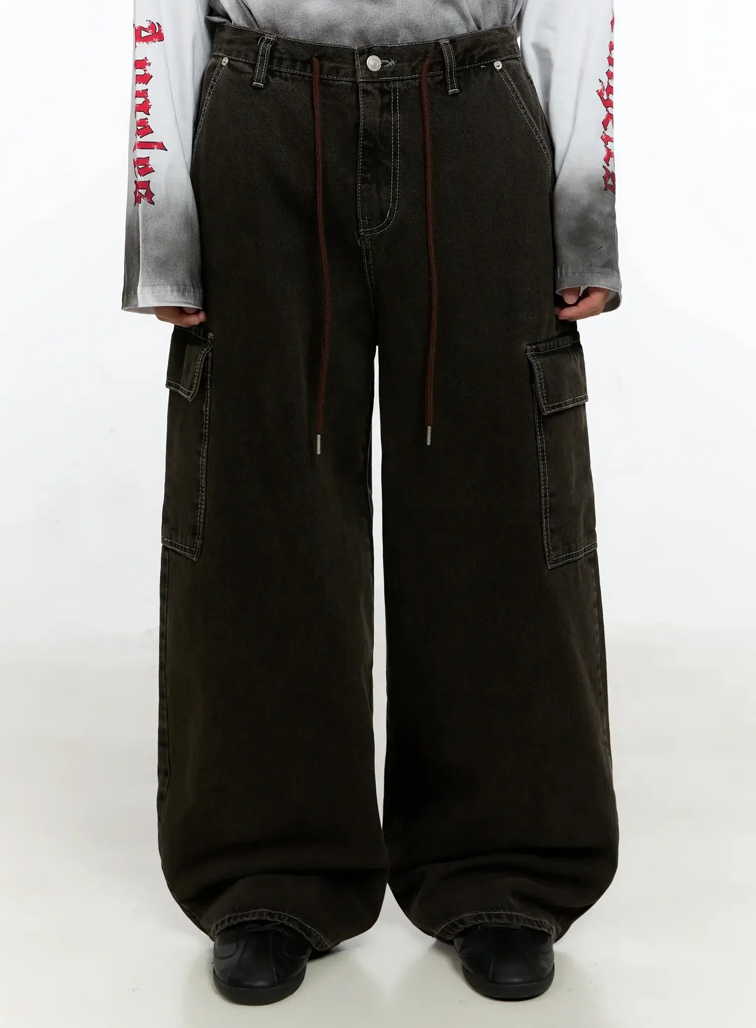 Men's Wide Cargo Jeans IN525 - Image 5