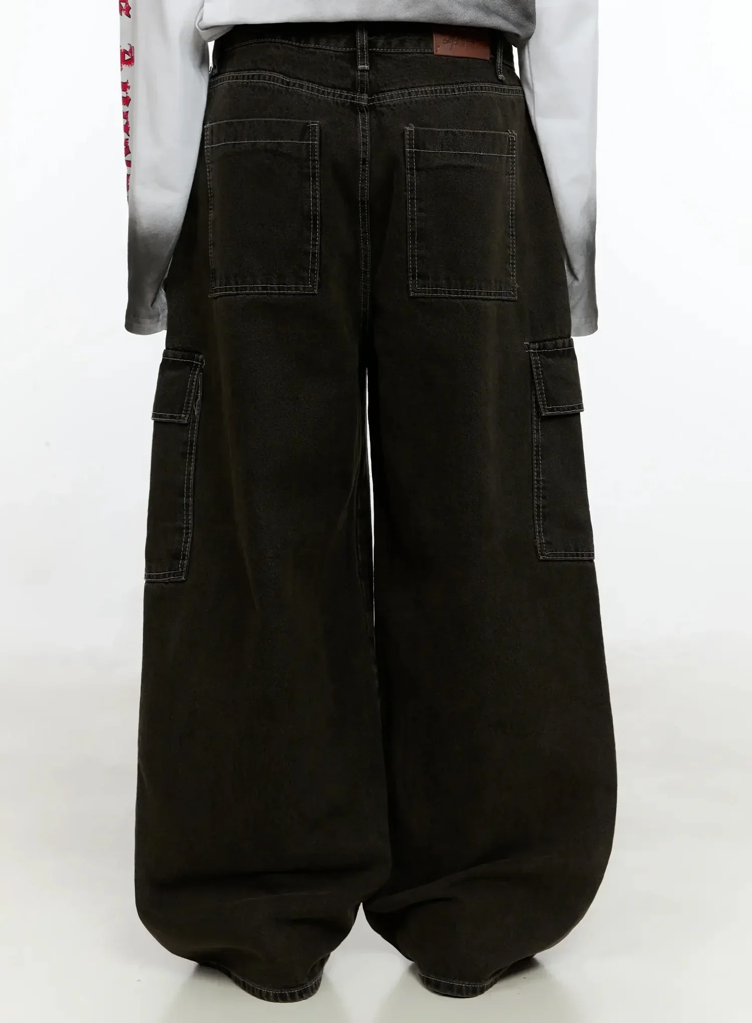 Men's Wide Cargo Jeans IN525 - Image 7