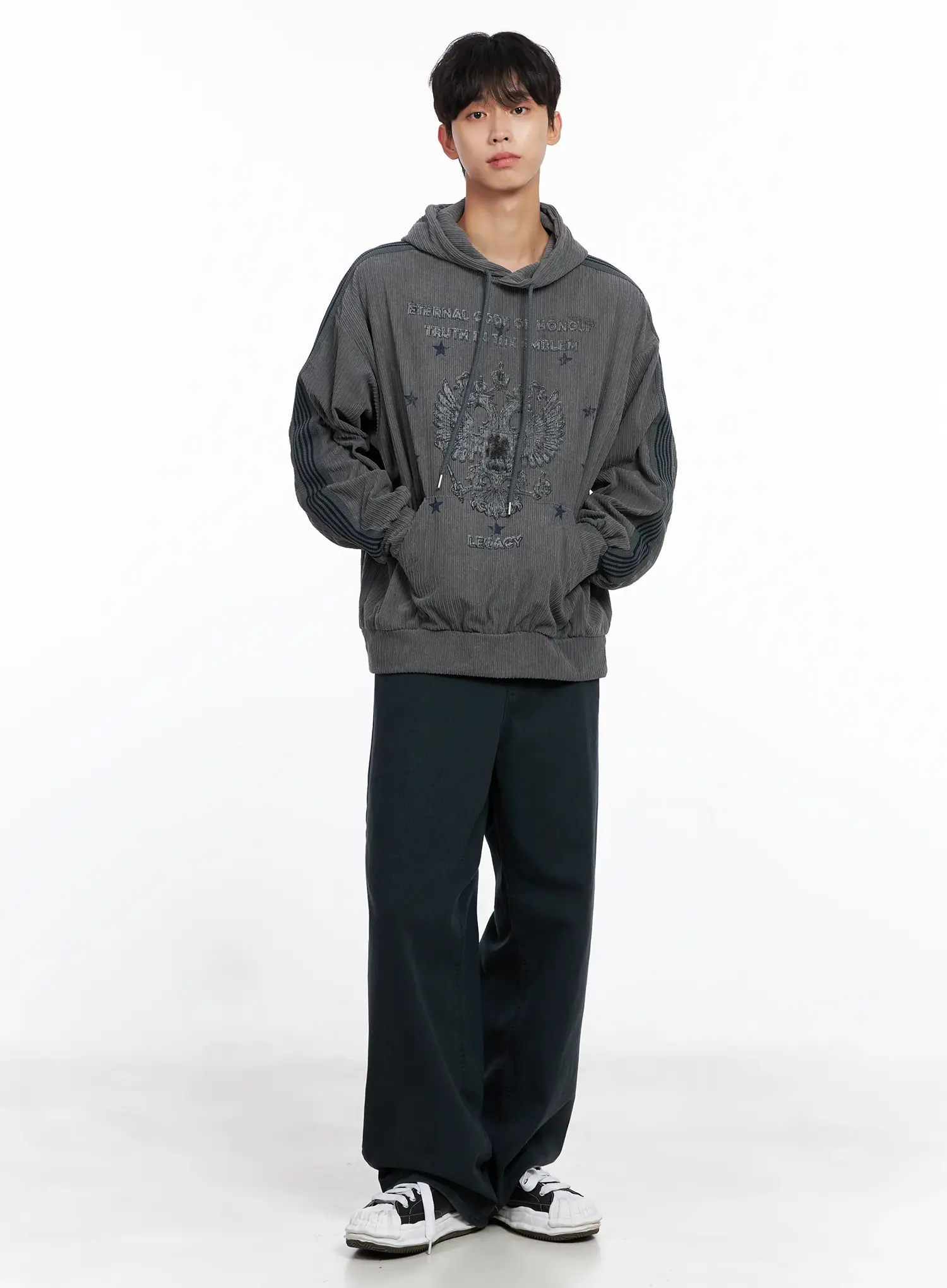 Men's Wide Cotton Pants IS519 - Image 12