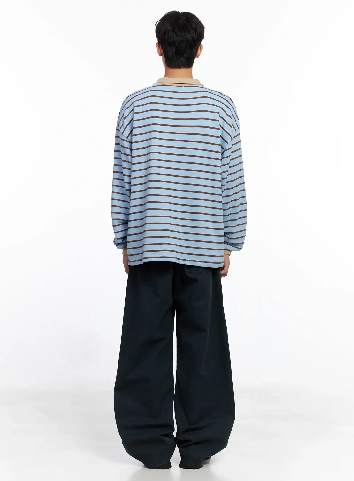 Men's Wide Cotton Pants IS519 - Image 9