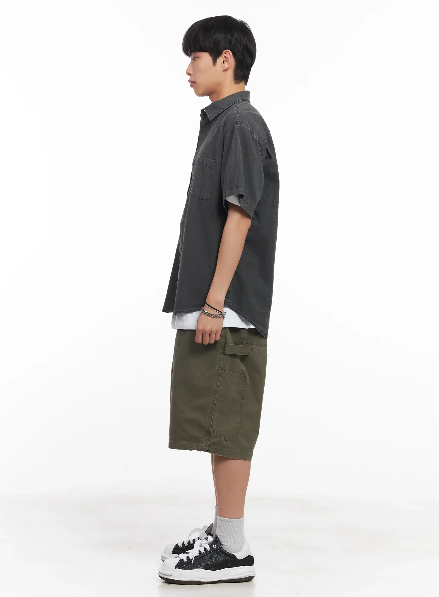 Men's Wide-Fit Bermuda Shorts IU519 - Image 12