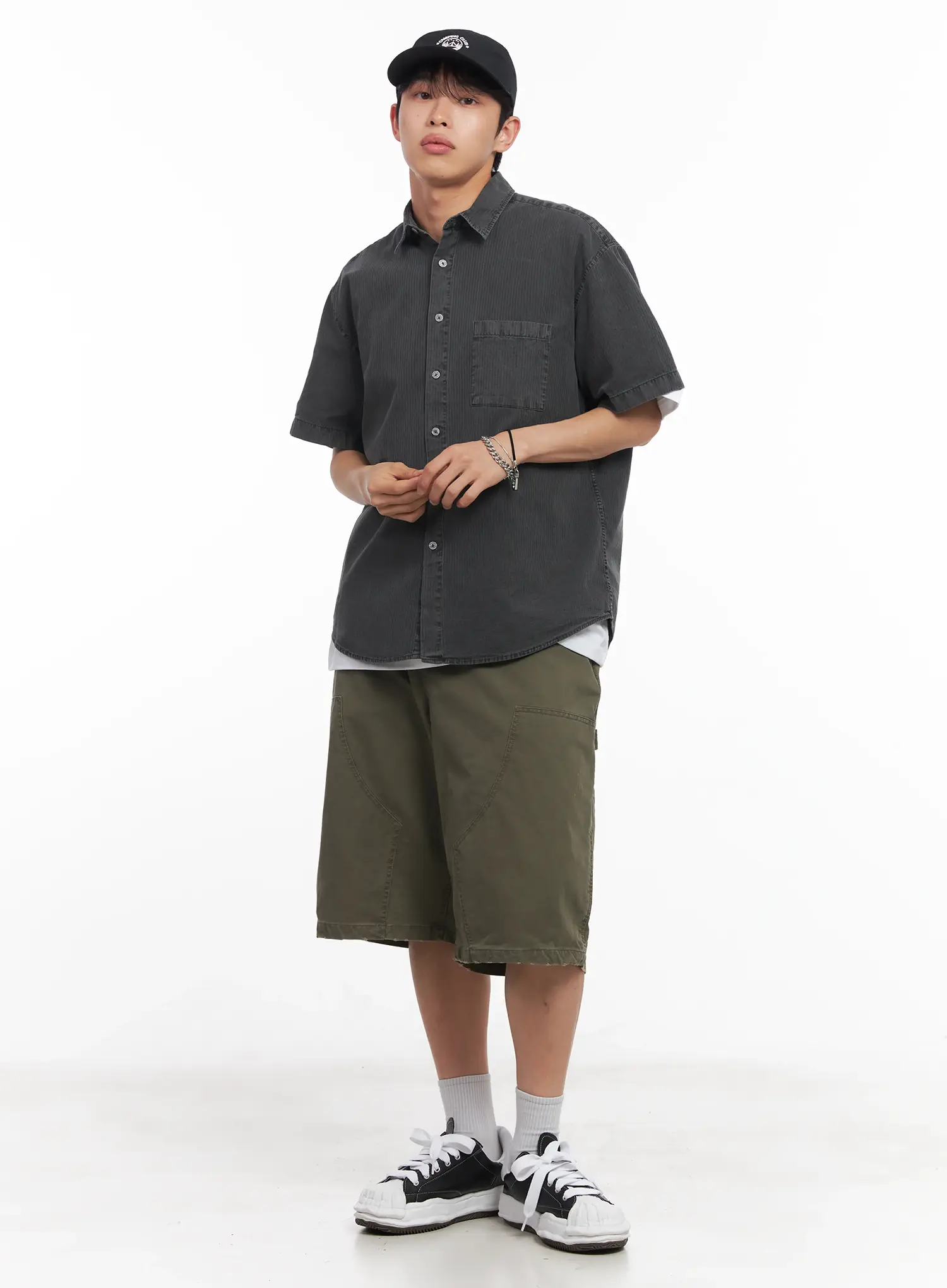 Men's Wide-Fit Bermuda Shorts IU519 - Image 14