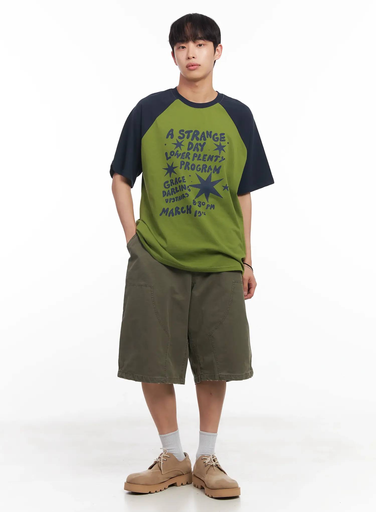 Men's Wide-Fit Bermuda Shorts IU519 - Image 15