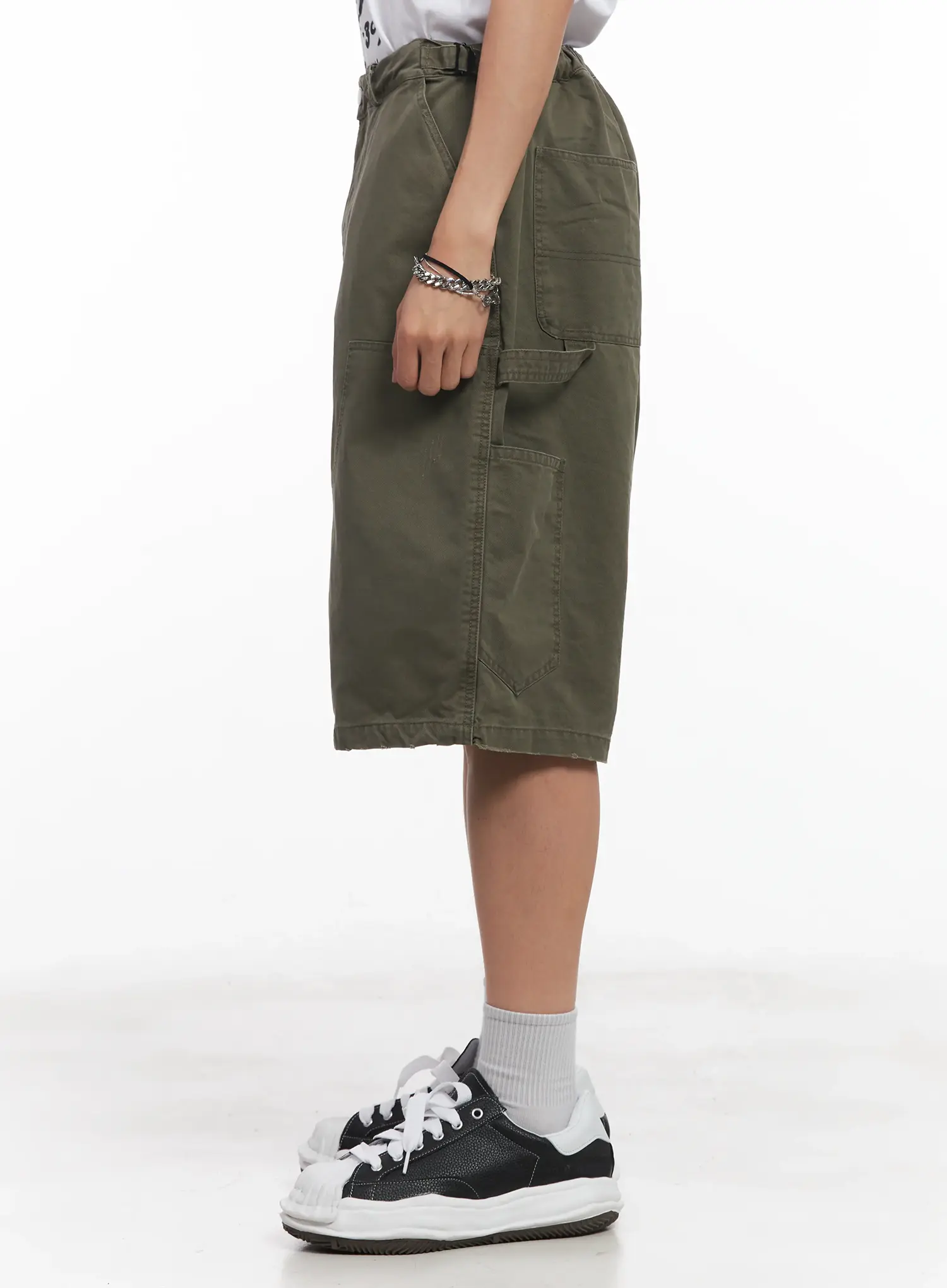 Men's Wide-Fit Bermuda Shorts IU519 - Image 5