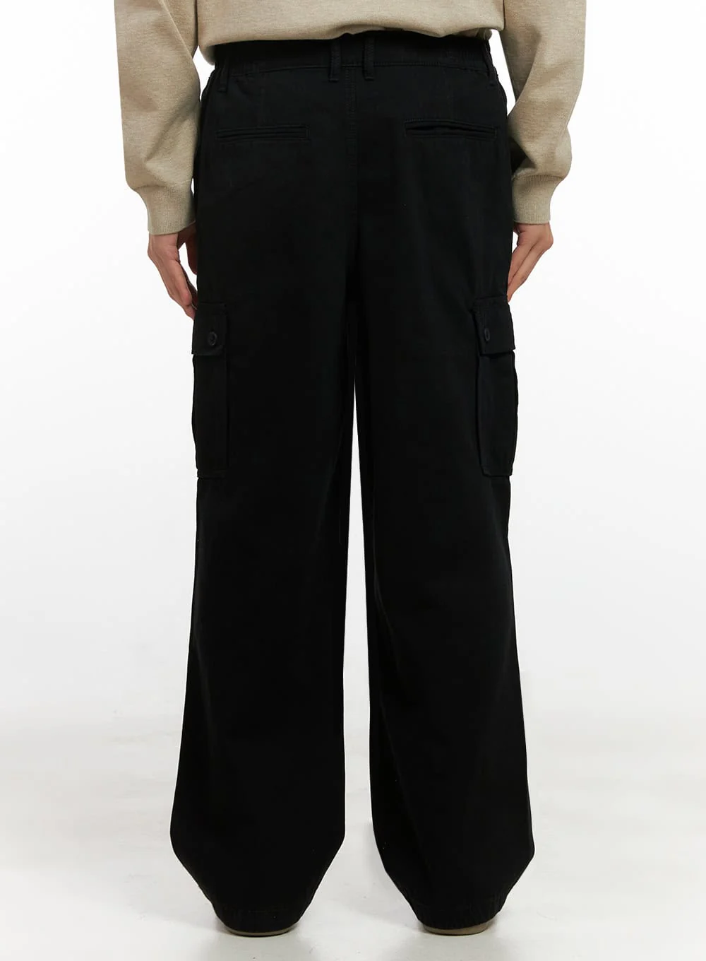 Men's Wide Fit Cargo Pockets Cotton Pants ID413 - Image 5