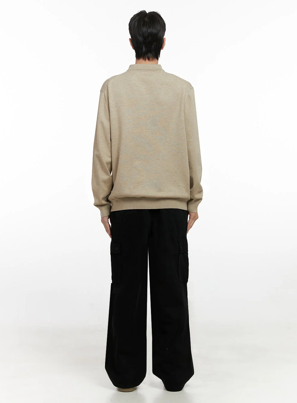Men's Wide Fit Cargo Pockets Cotton Pants ID413 - Image 9