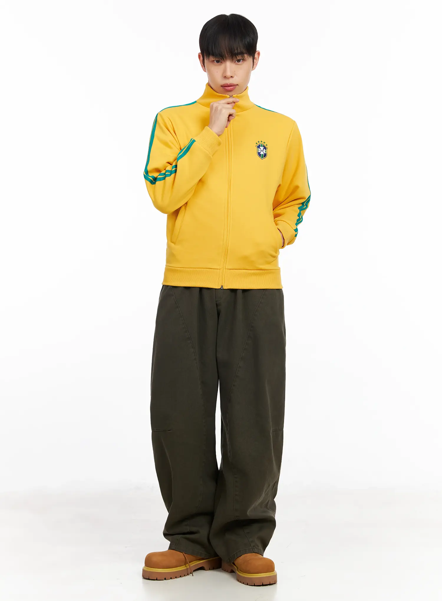 Men's Wide-Fit Cotton Pants IM511 - Image 9