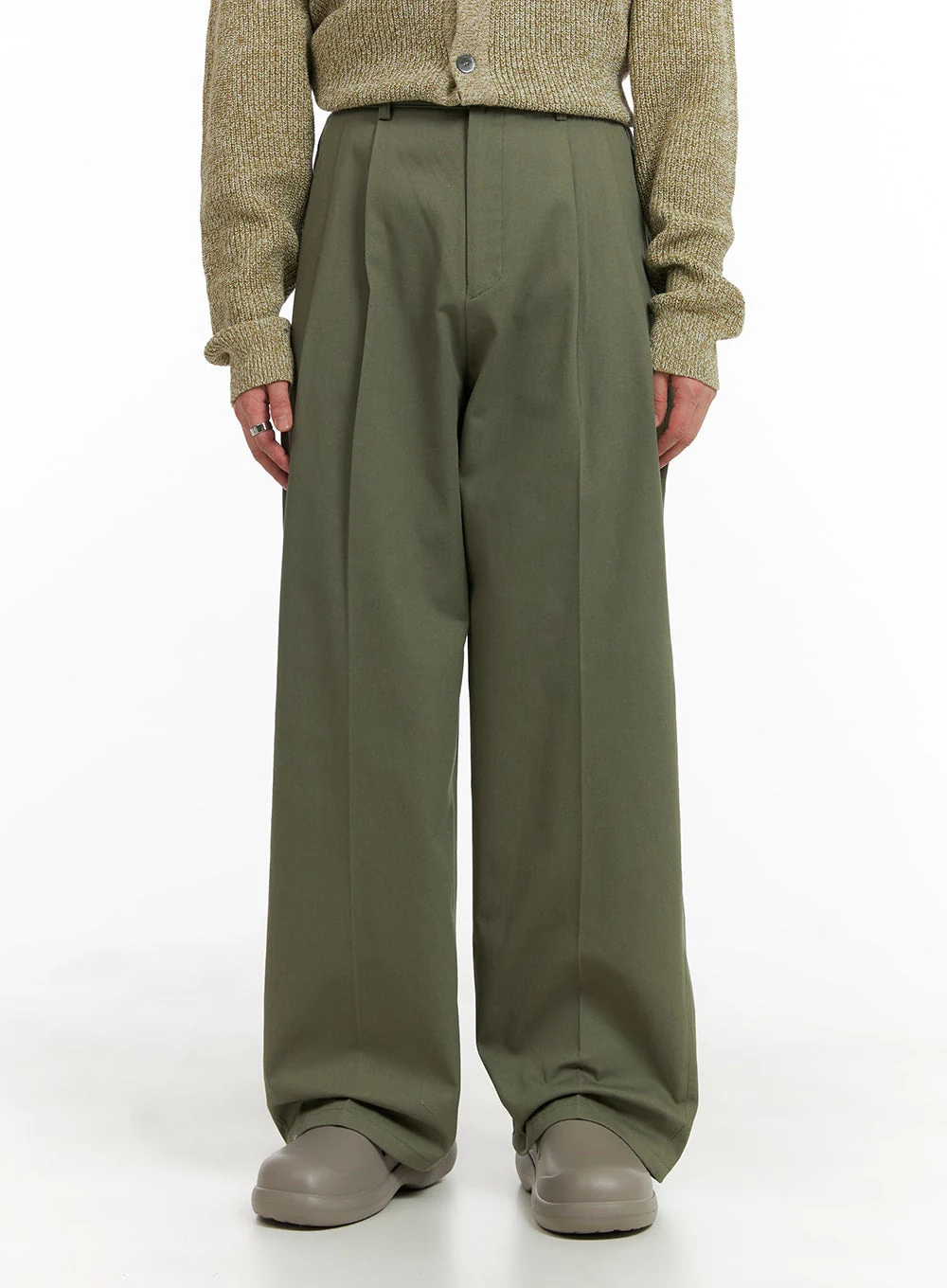 Men's Wide Fit Cotton Trousers IA401 - Image 2