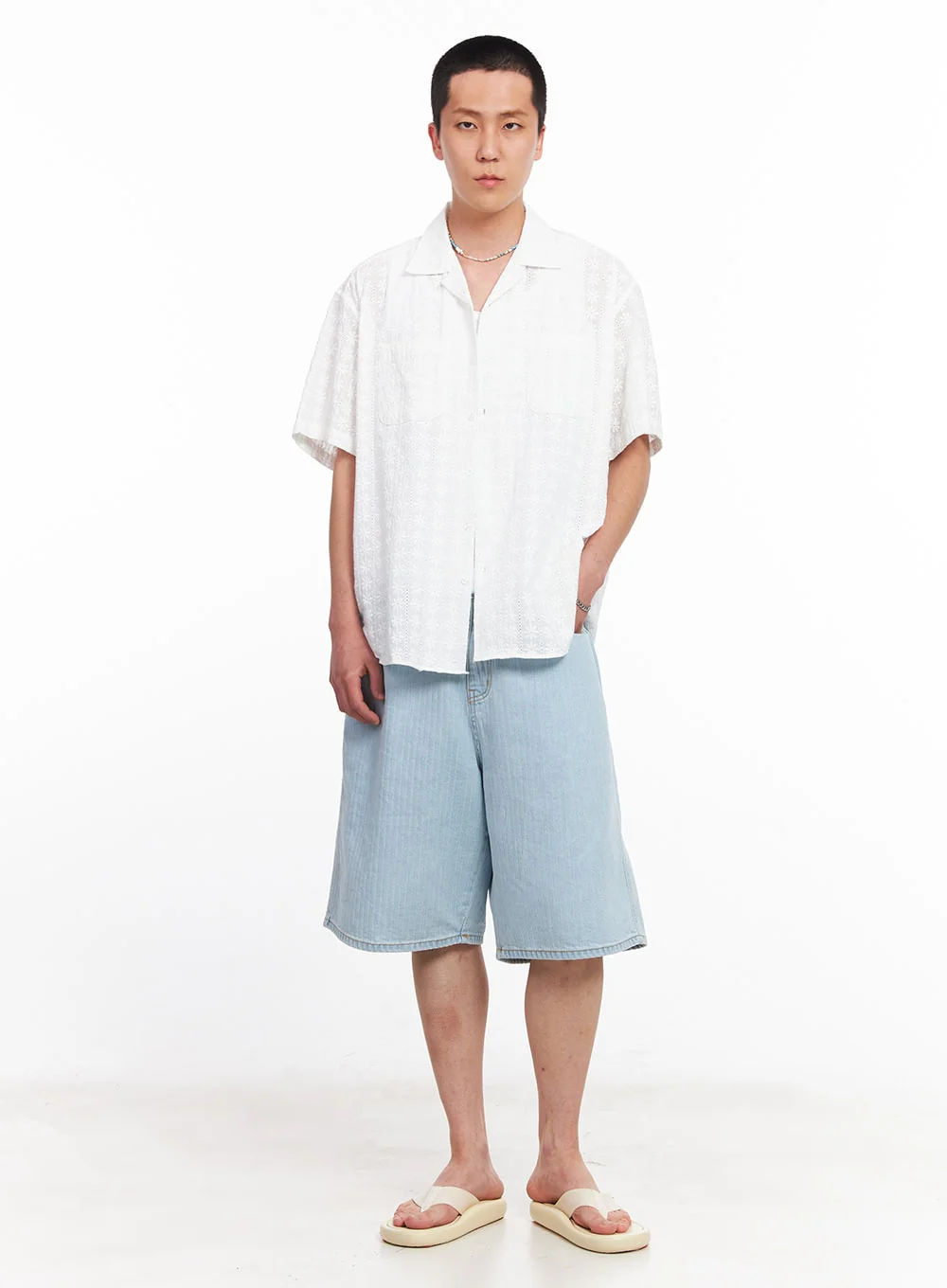 Men's Wide-Fit Jorts IU512 - Image 10