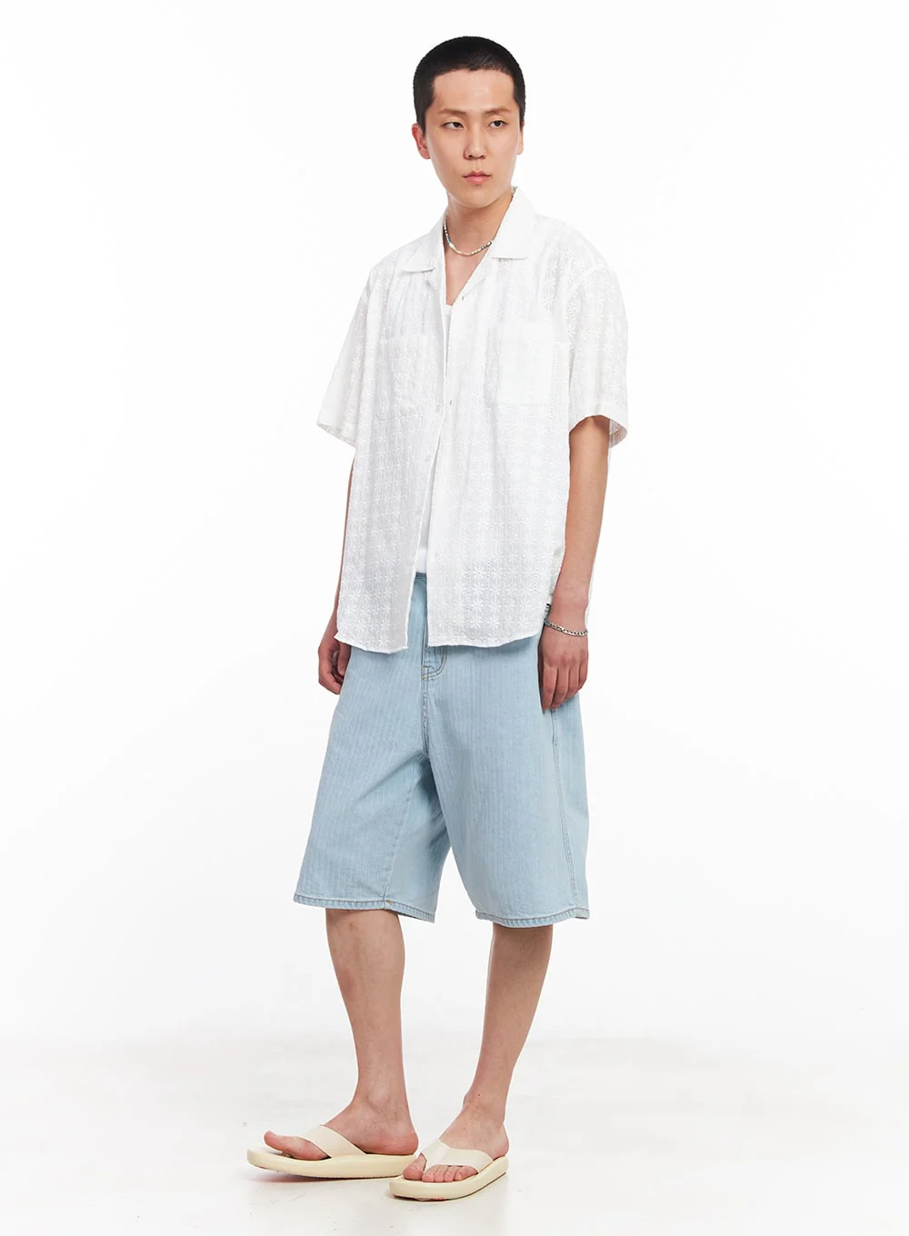 Men's Wide-Fit Jorts IU512 - Image 2
