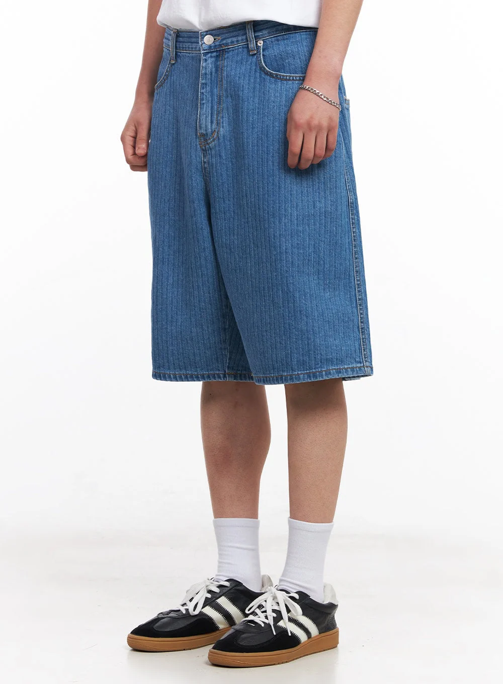 Men's Wide-Fit Jorts IU512 - Image 3