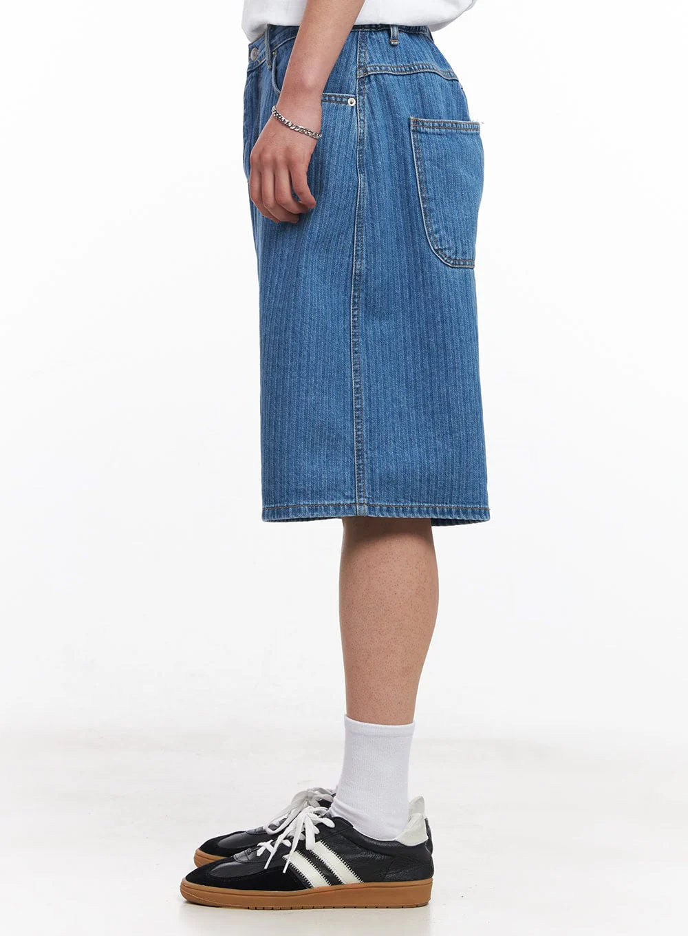 Men's Wide-Fit Jorts IU512 - Image 4
