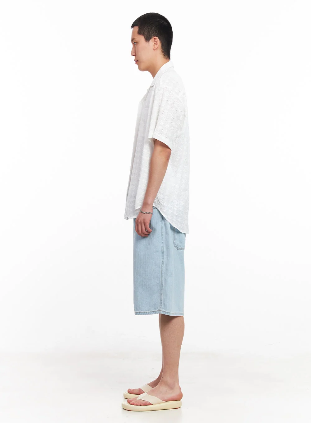 Men's Wide-Fit Jorts IU512 - Image 8