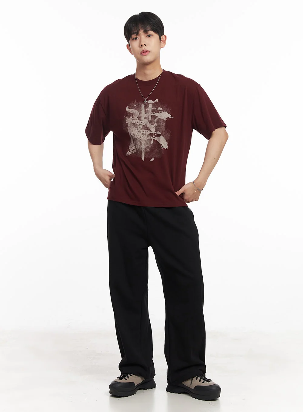 Men's Wide-Fit Sweatpants IA529 - Image 13