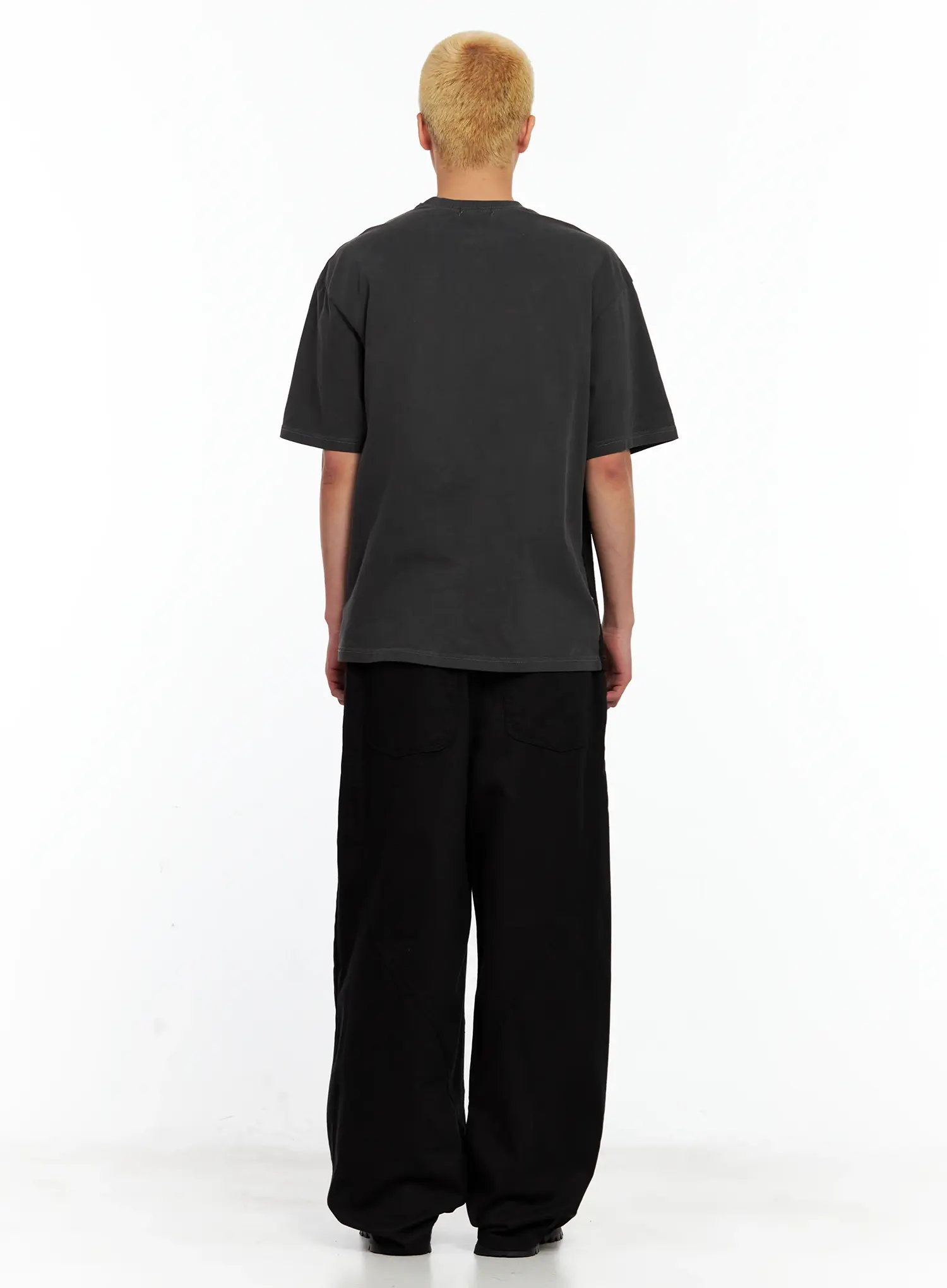 Men's Wide-Leg Cotton Pants IL511 - Image 10
