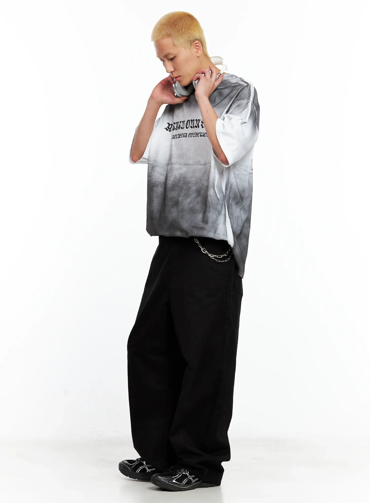 Men's Wide-Leg Cotton Pants IL511 - Image 12