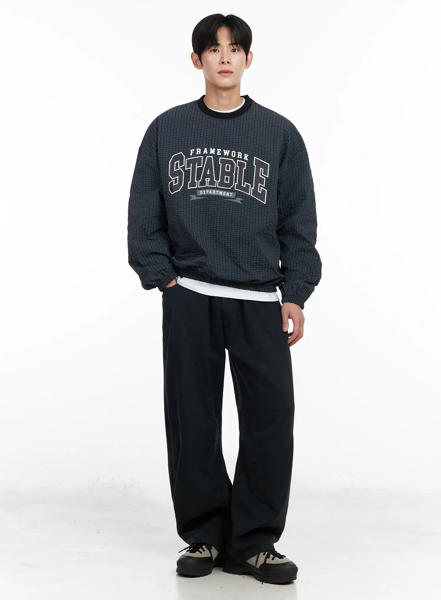 Men's Wide Leg Cotton Sweatpants IM523 - Image 10