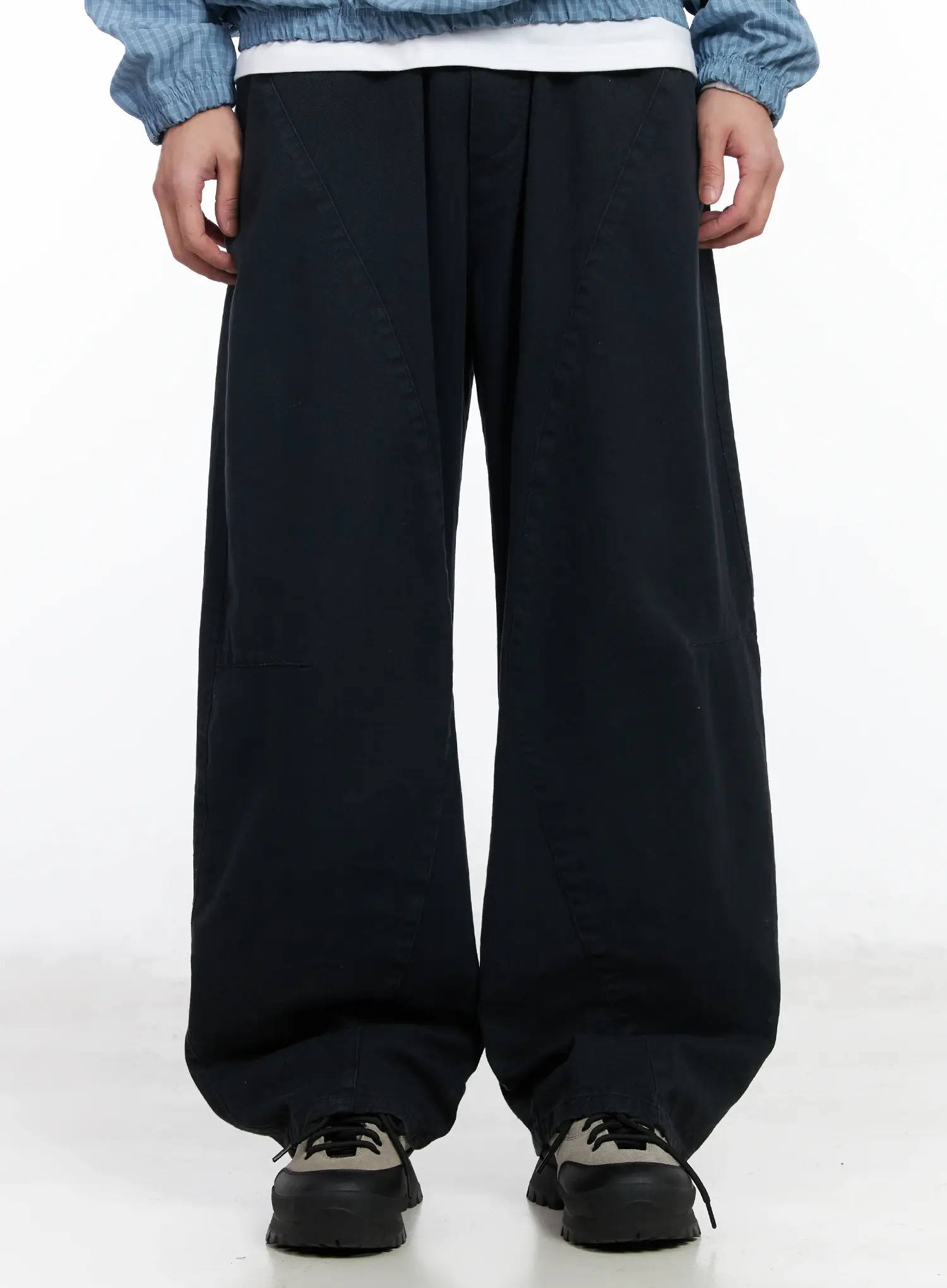 Men's Wide Leg Cotton Sweatpants IM523 - Image 5