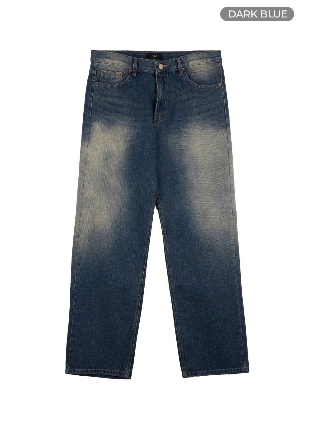 Men's Wide Leg Denim Jeans IO420 - Image 9
