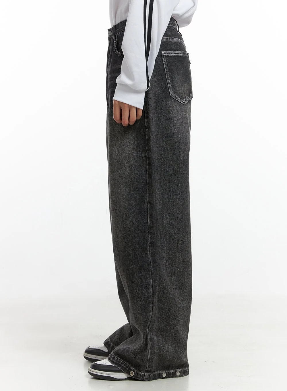 Men's Wide Leg Fit Denim Jeans IO417 - Image 5