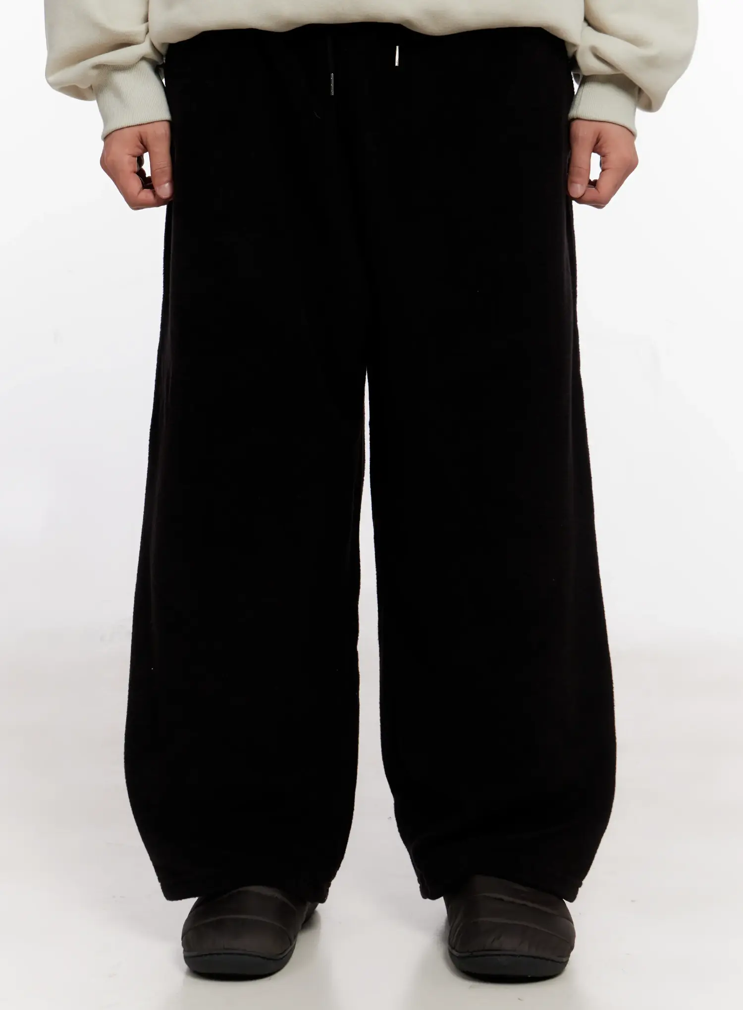 Men's Wide Leg Fleece Pants IO528